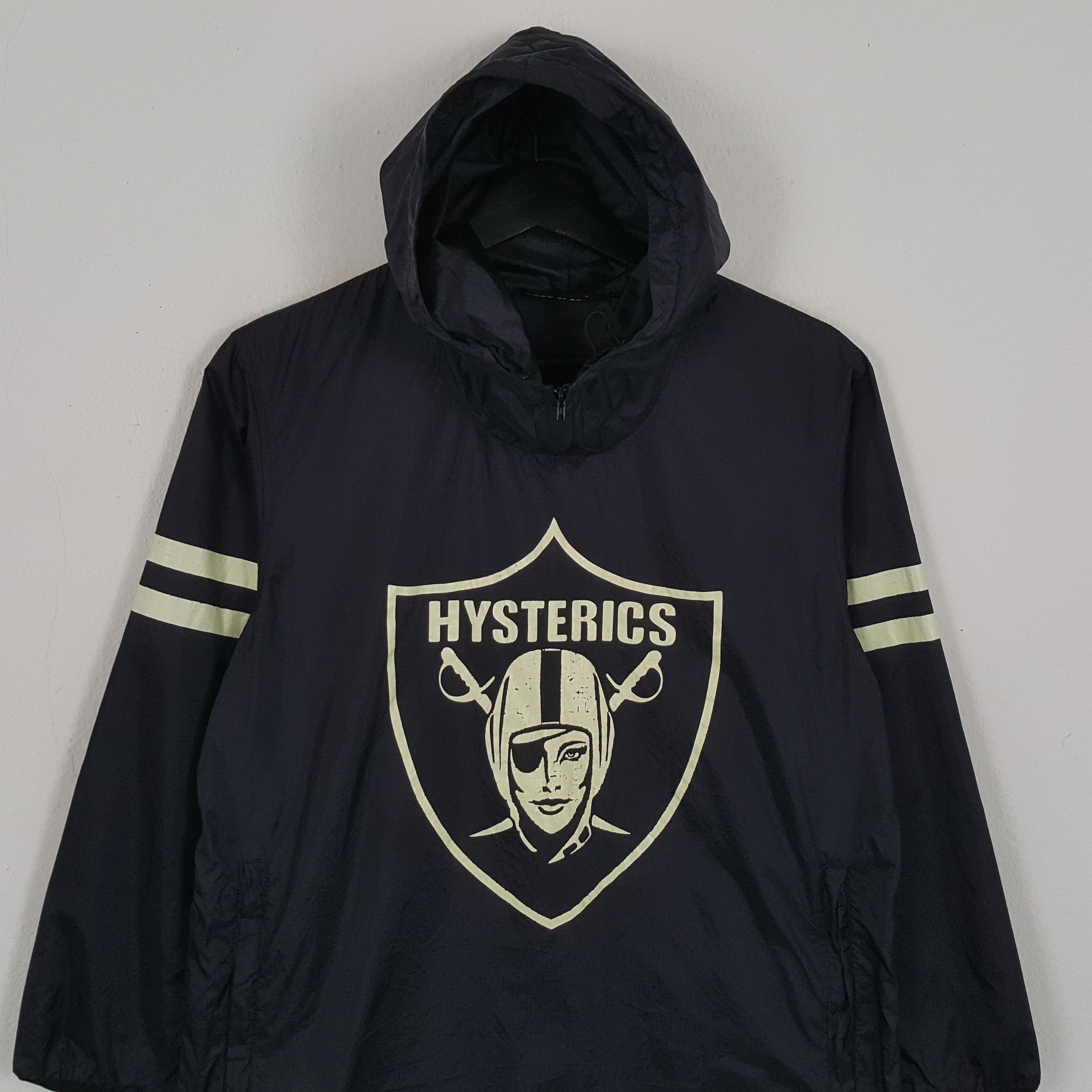 Hysteric Glamour × Japanese Brand × Vintage HYSTERIC GLAMOUR Raiders Style Windbreaker Hoodie Size S / US 4 / IT 40 - 2 Thumbnail