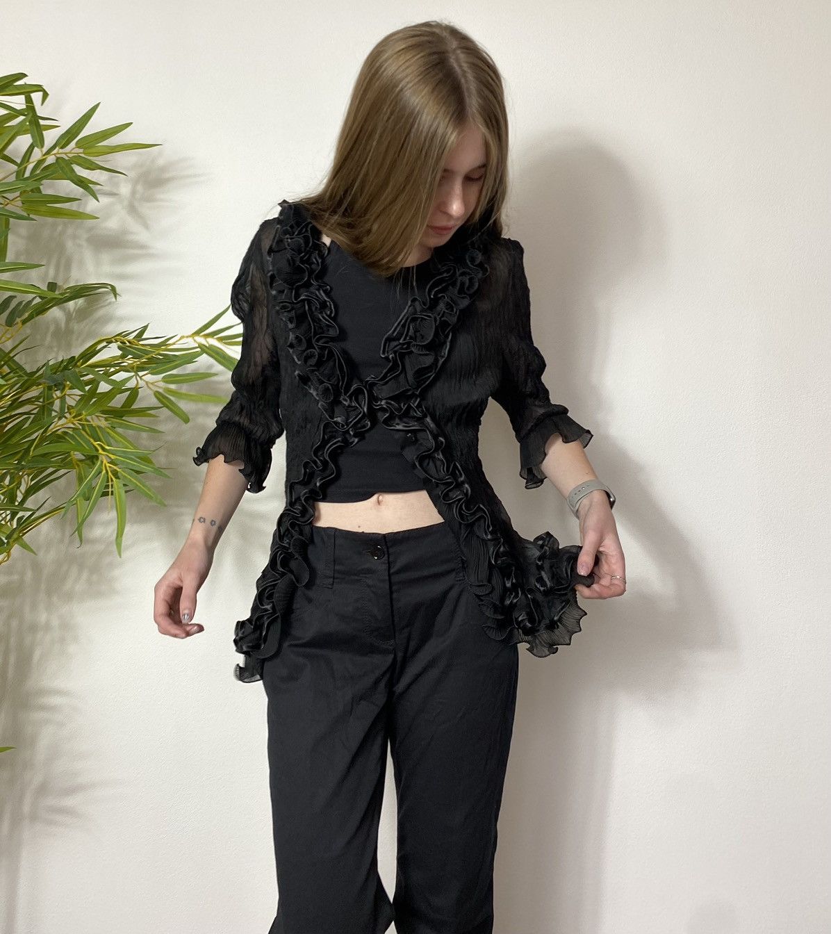 Vintage VINTAGE SILK LACE Y2K STYLE BLOUSE Size M / US 6-8 / IT 42-44 - 3 Thumbnail
