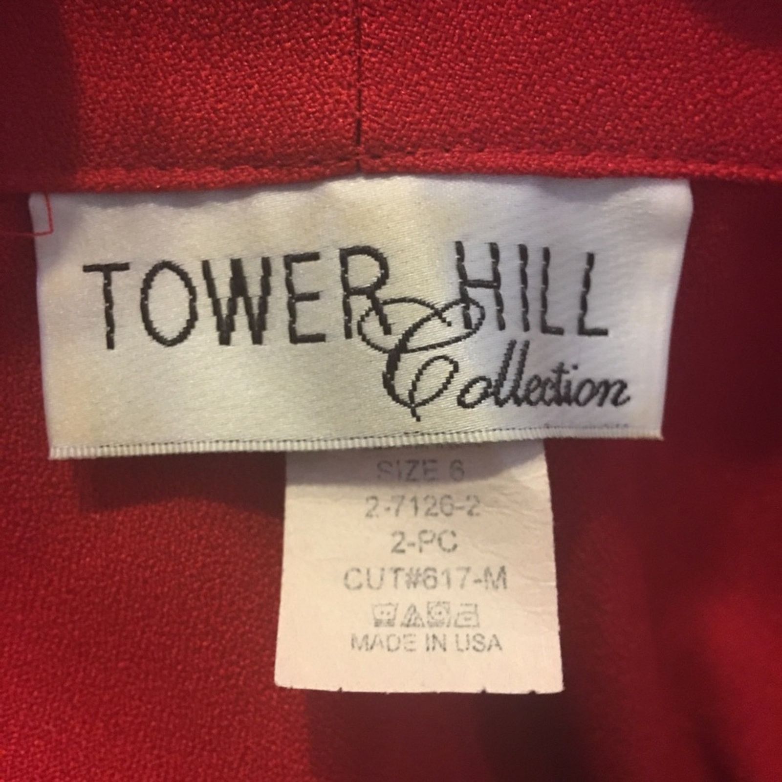 Vintage Vintage Tower Hill red double breasted skirt suit Size M / US 6-8 / IT 42-44 - 7 Thumbnail