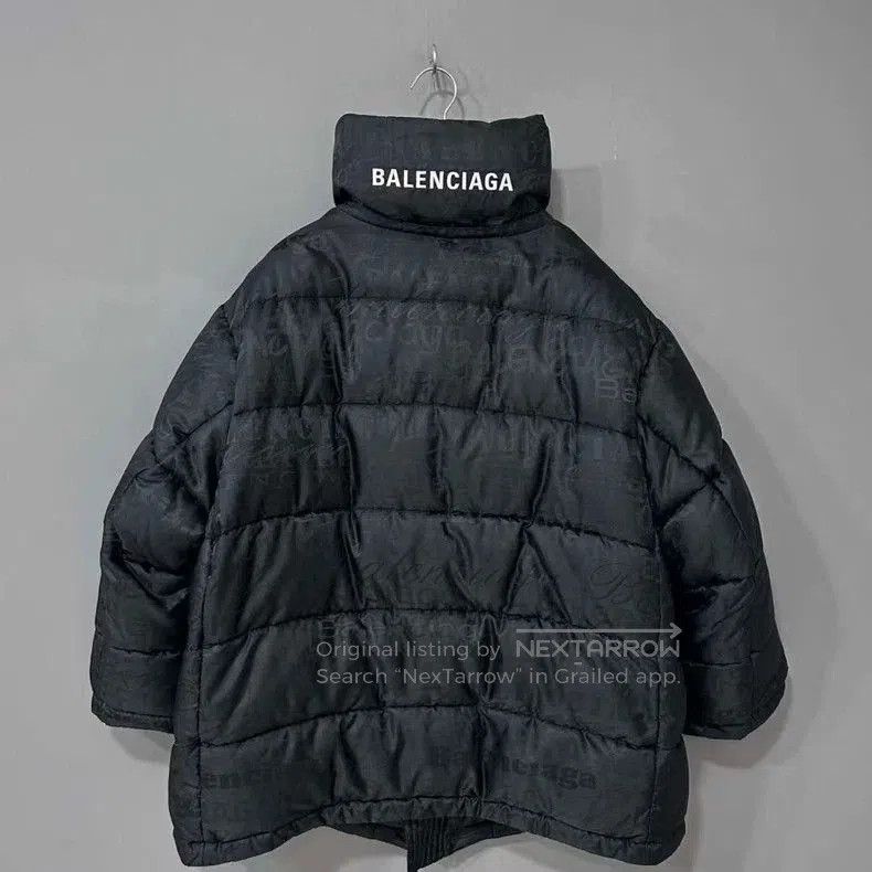 Balenciaga Balenciaga Logo Puffer Coat Black. Size US XS / EU 42 / 0 - 4 Thumbnail