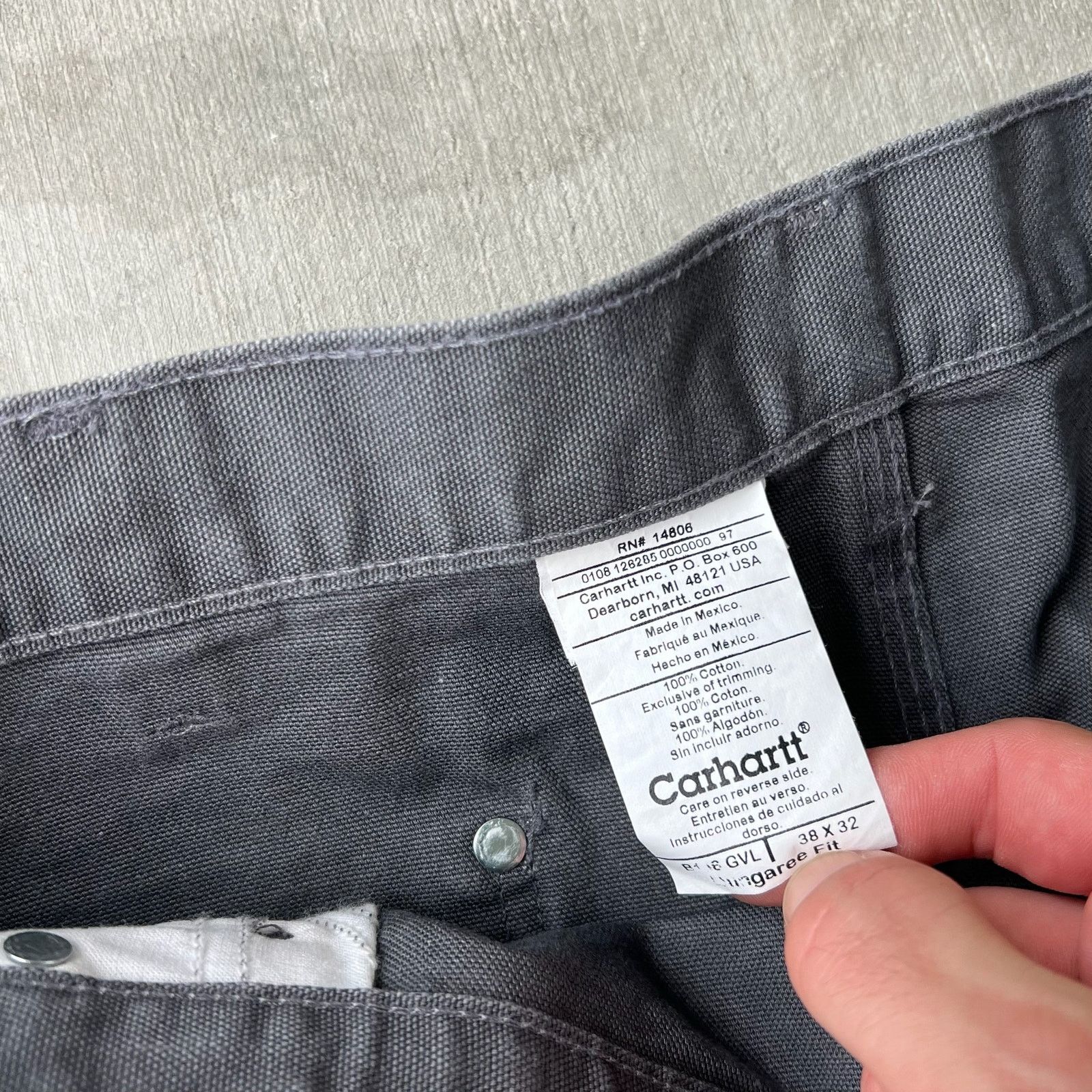 Carhartt × Vintage Carhartt gray double knee work wear carpenter pants Size US 37 - 5 Thumbnail