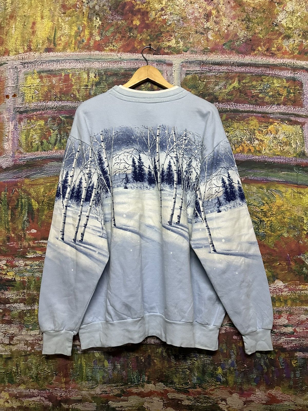 Vintage Vintage 90’s Christmas Overprint sweatshirt Size US XL / EU 56 / 4 - 2 Thumbnail