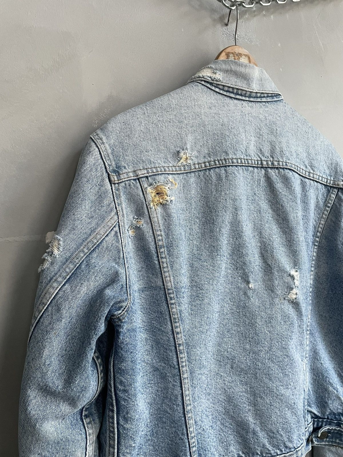 Levi's Kanye west style retro denim faded Levis jacket 90s Size US M / EU 48-50 / 2 - 10 Thumbnail