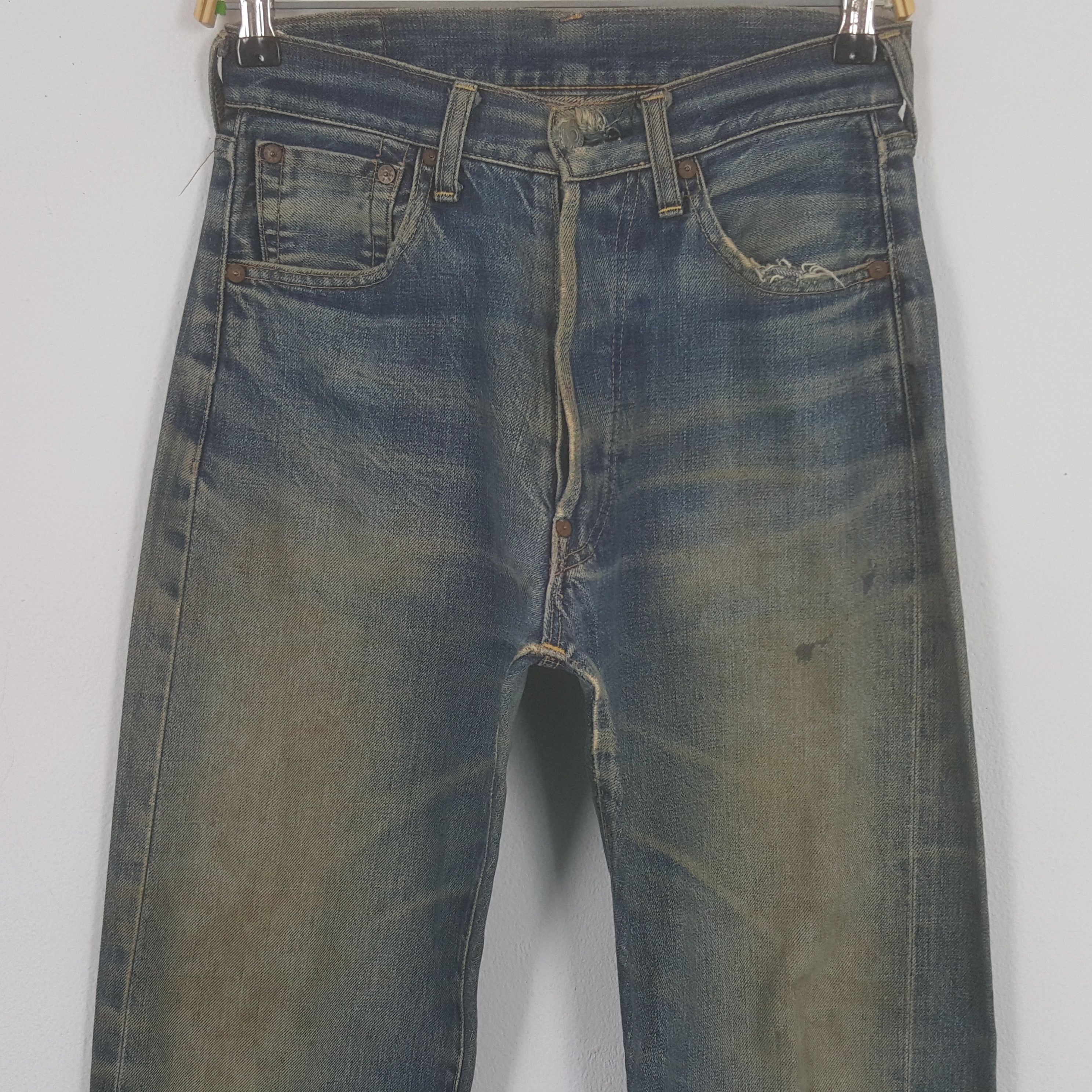 Evisu Vintage Evis Japanese Brand Daicock Custom Art Denim Jeans Size US 27 - 5 Thumbnail