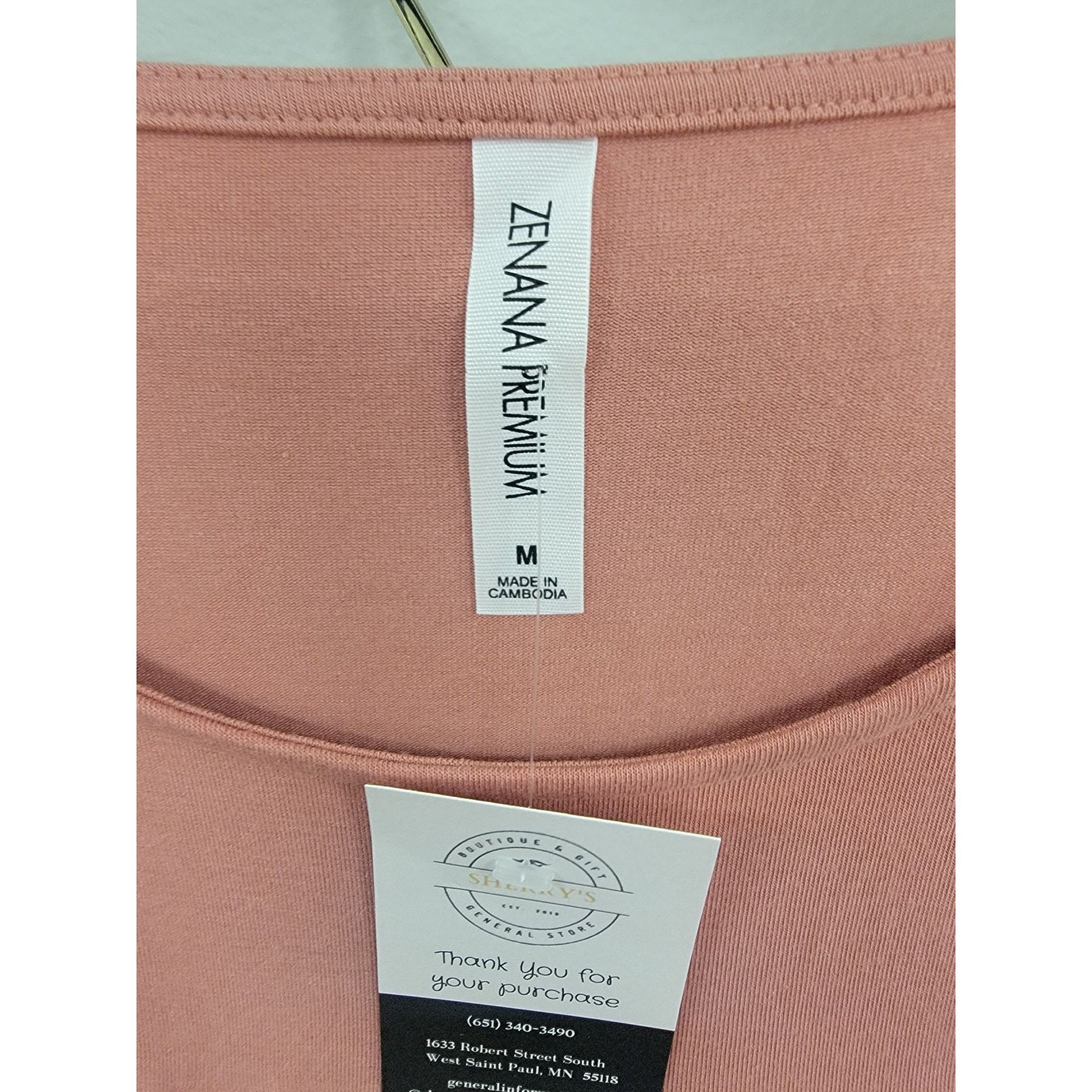 Other Zenana Premium Womens Blush Pink Pleated Tunic Top M Size M / US 6-8 / IT 42-44 - 3 Thumbnail
