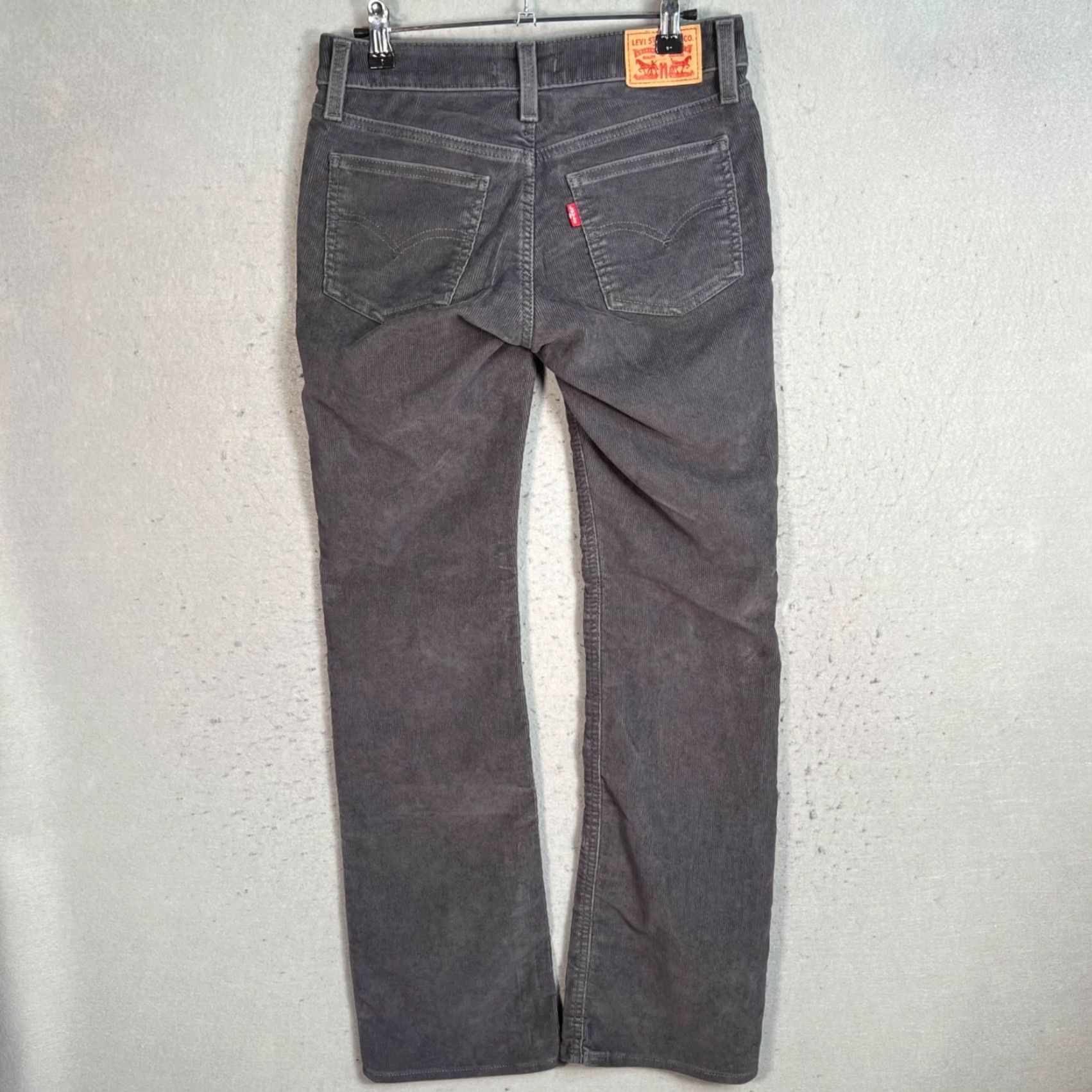 Levi's Levi's Womens Corduroy Boot Jeans - Gray - Size 26 x 32 - LV Superlow Bootcut Cotton Blend Denim, 90s Style, Womens Jeans Size 26" / US 2 / IT 38 - 2 Thumbnail