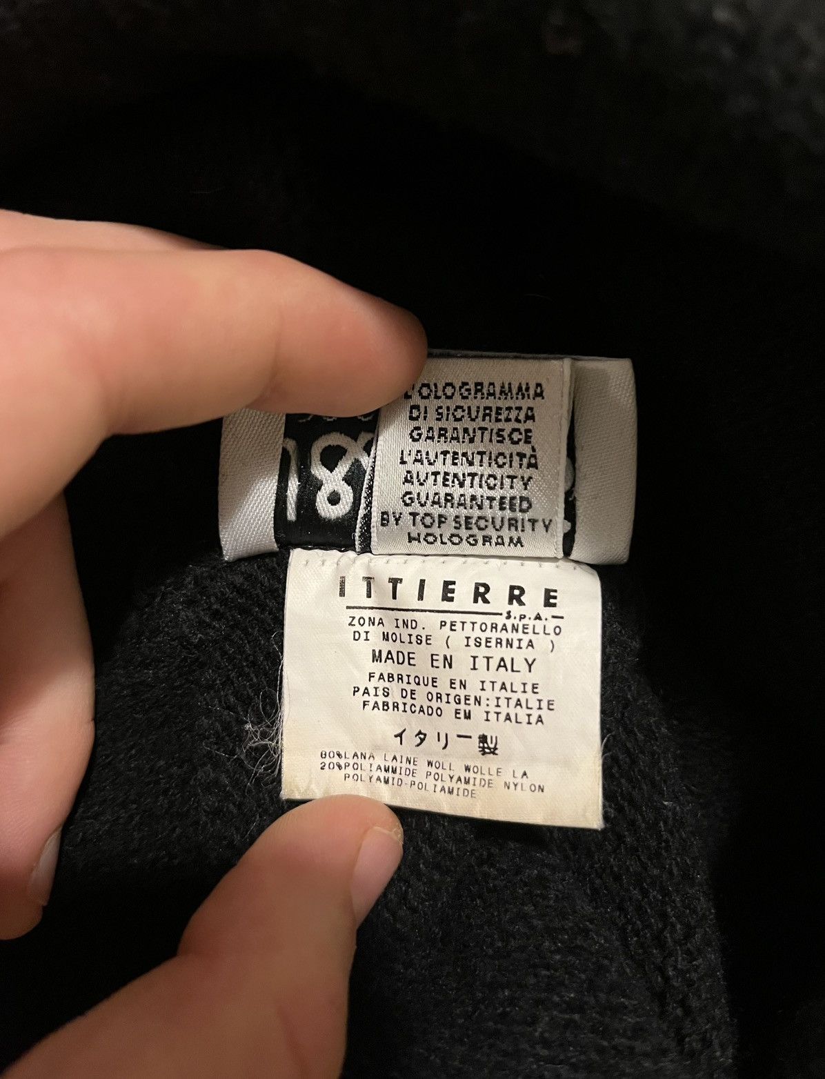 Dolce & Gabbana × Vintage Vintage Dolce & Gabbana jeans Lana Wool Hat Rare Size ONE SIZE - 6 Thumbnail