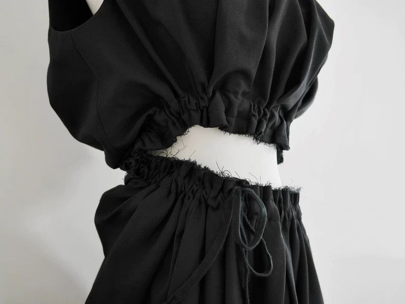 Comme des Garcons Comme des Garcons Waist knife cut raw dress Size S / US 4 / IT 40 - 5 Thumbnail