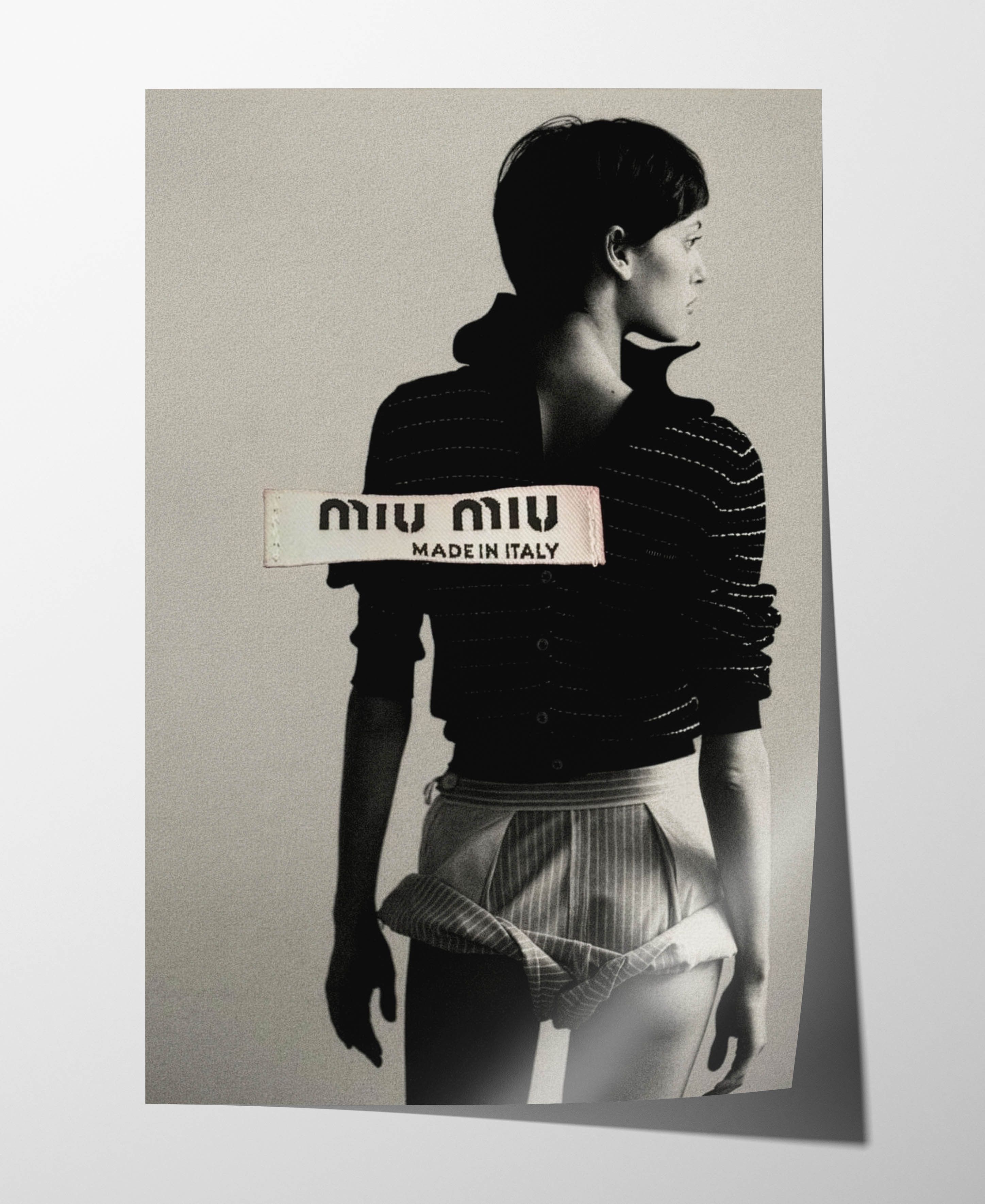 Miu Miu Miu Miu Coat Jacket Poster Magazine Vintage 1999 Book Size ONE SIZE - 1 Thumbnail