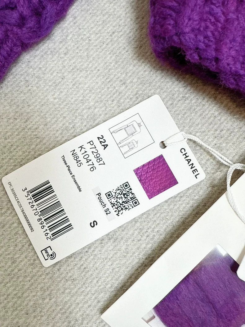 Chanel Chanel 22A Purple Knit Three-Piece Set Size S / US 4 / IT 40 - 7 Thumbnail