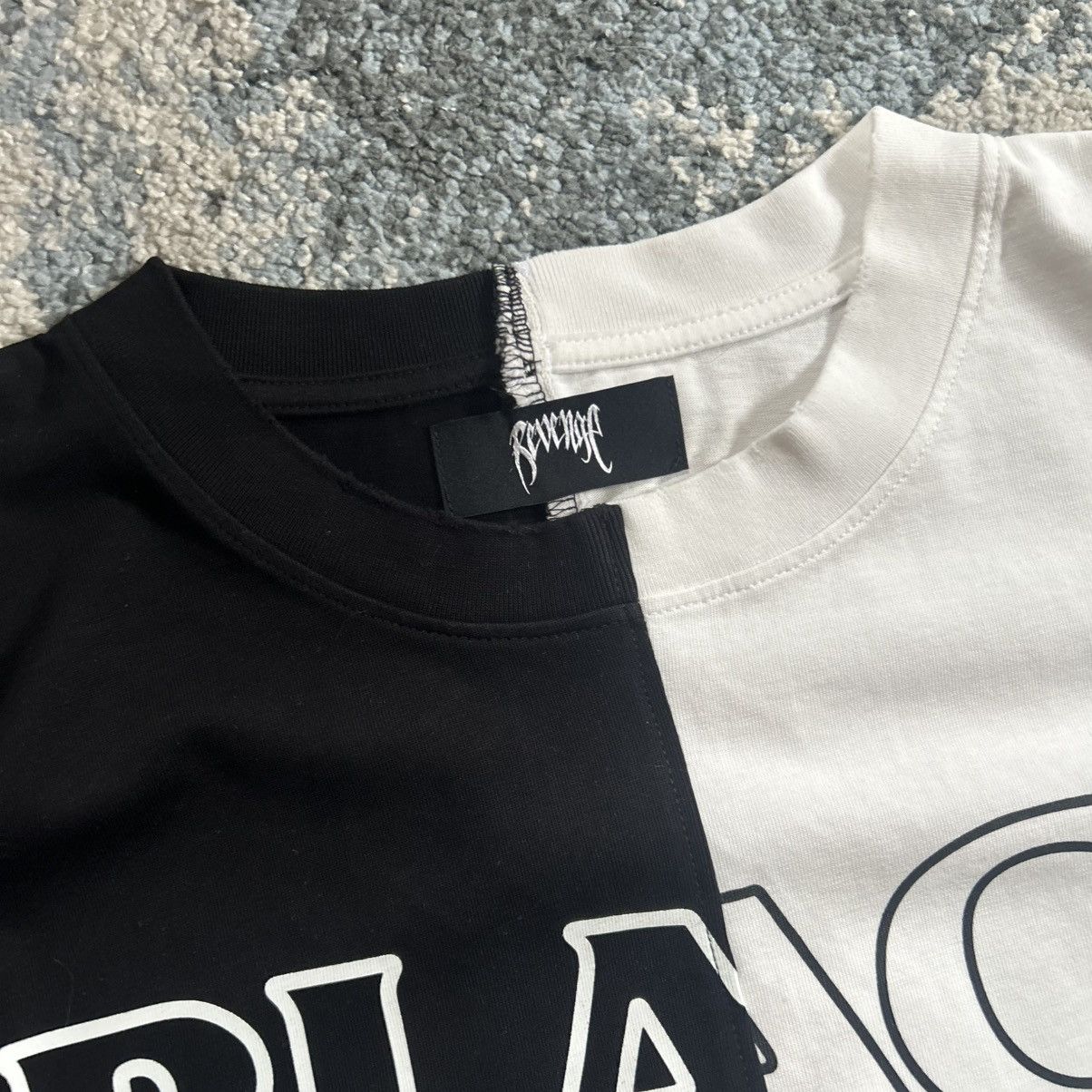 Revenge SPLiT “UNTiTLED” SHOWCASE ONE BLACK FLAG DiSTRESSED BOXY TEE Size US XXL / EU 58 / 5 - 9 Thumbnail