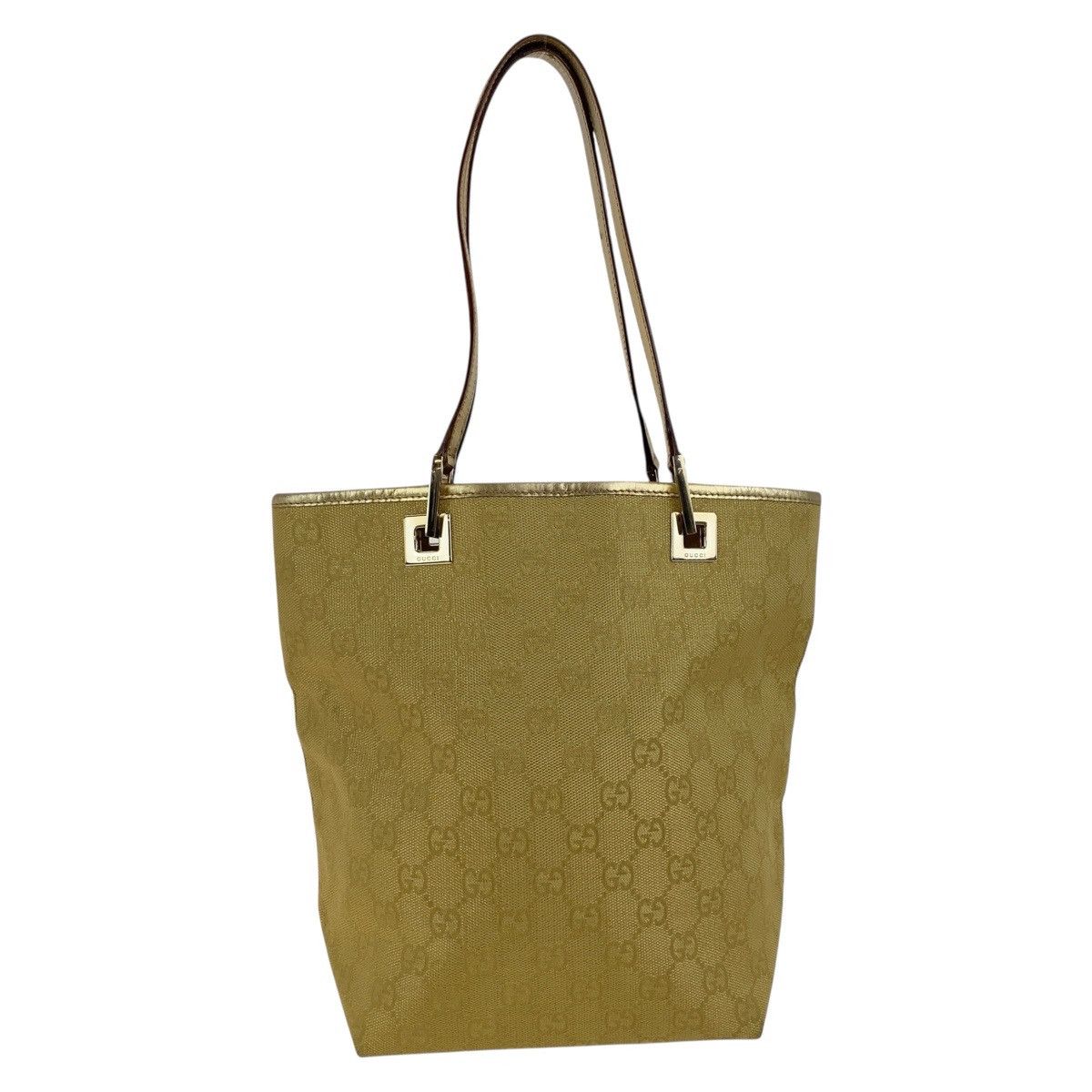 Gucci Gucci Gucci GG Canvas Leather Shoulder Bag Canvas Shoulder Bag 002 1099 DUTY FREE for USA Size ONE SIZE - 1 Thumbnail