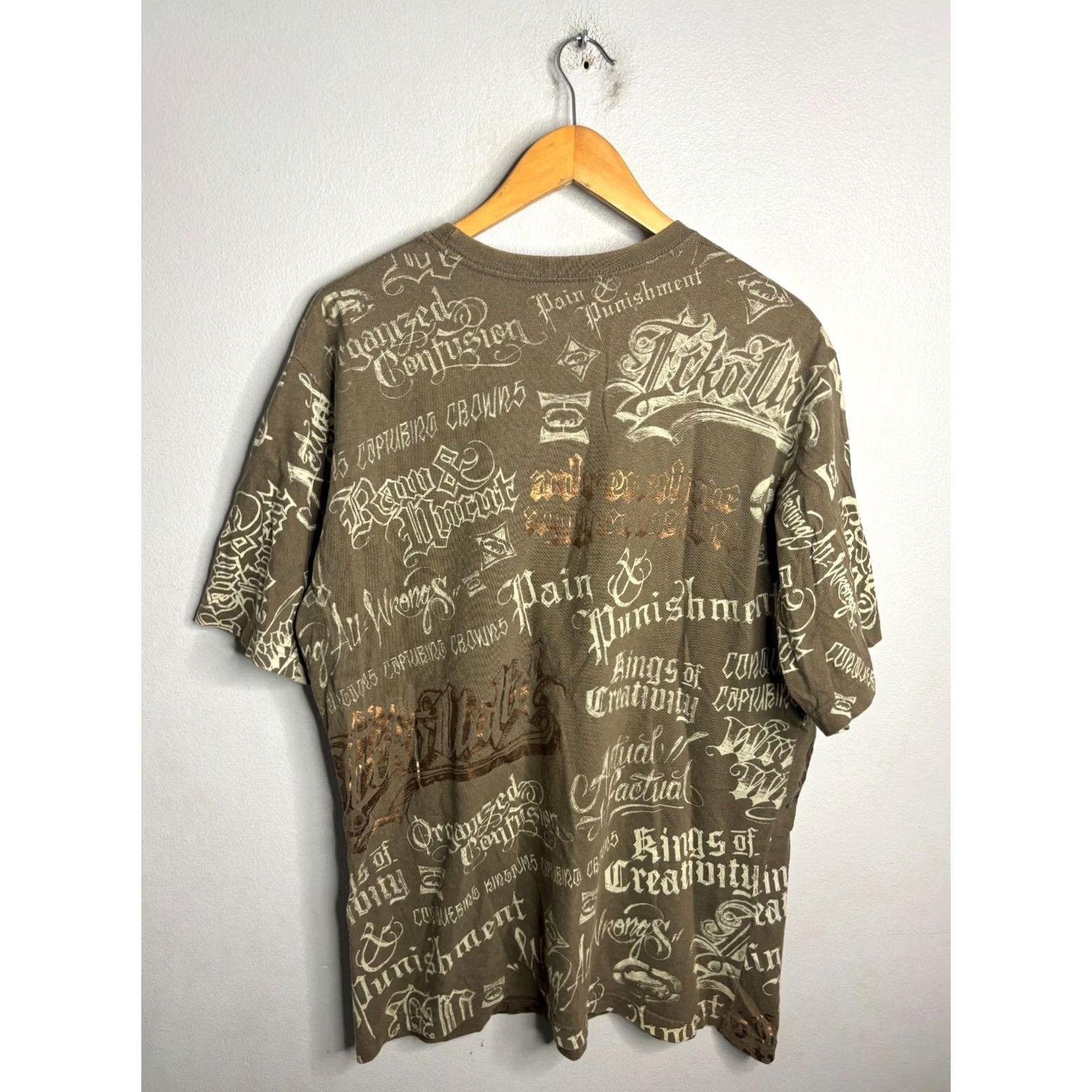 Ecko Unltd. VINTAGE Y2K Ecko Unltd T-shirt Rhino Grunge Graffiti Crew Men's XL Brown Blue 2046 Shirt T-Shirt Graphic 90s Mens Grunge N/A Size US XL / EU 56 / 4 - 4 Thumbnail