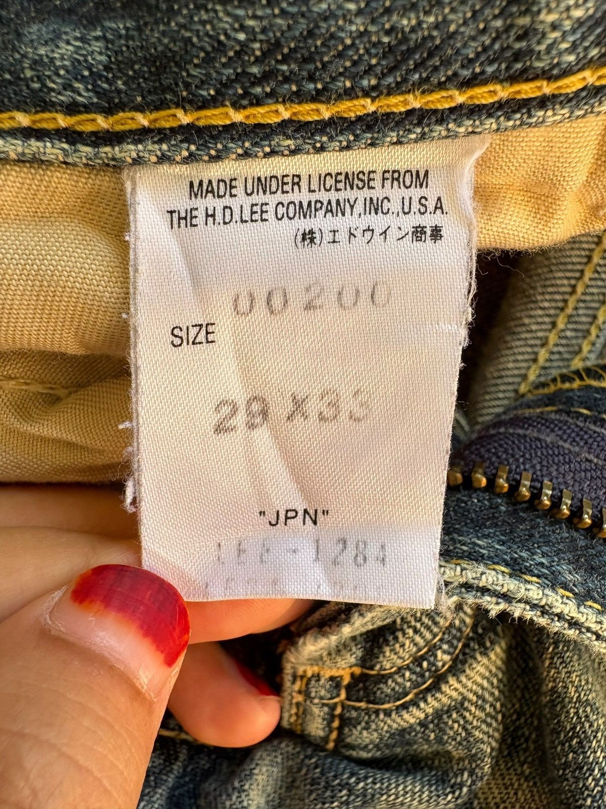 Lee Vintage Lee Mud Wash Distressed Loose Baggy Jeans Size US 28 / EU 44 - 10 Thumbnail