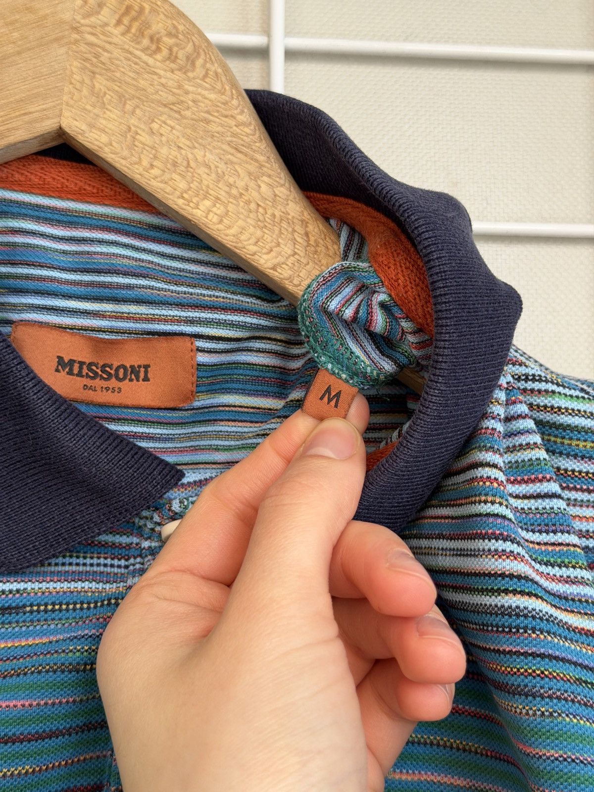 Missoni Missoni Space-Dyed Pique Polo Shirt Mens Size M Slub Size US M / EU 48-50 / 2 - 11 Thumbnail