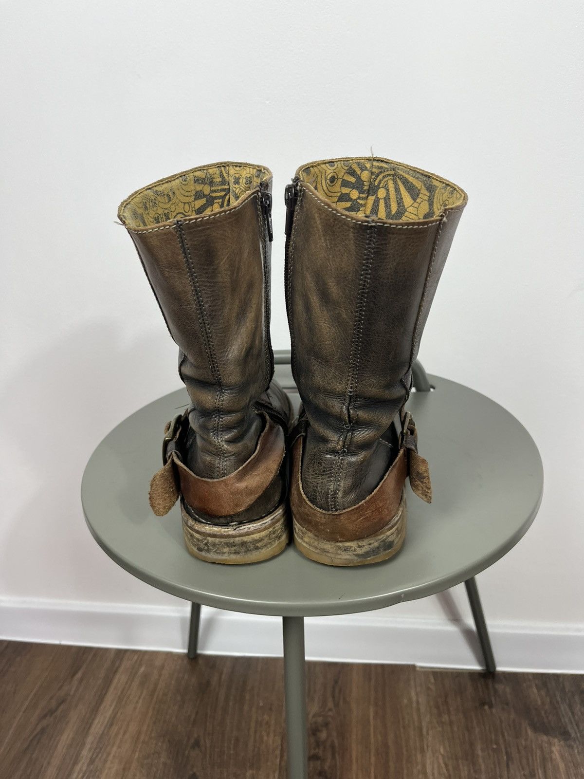Fly London Fly London Distressed Leather Moto Boots Avant-Garde EU39 Size US 8.5 / EU 41-42 - 6 Thumbnail