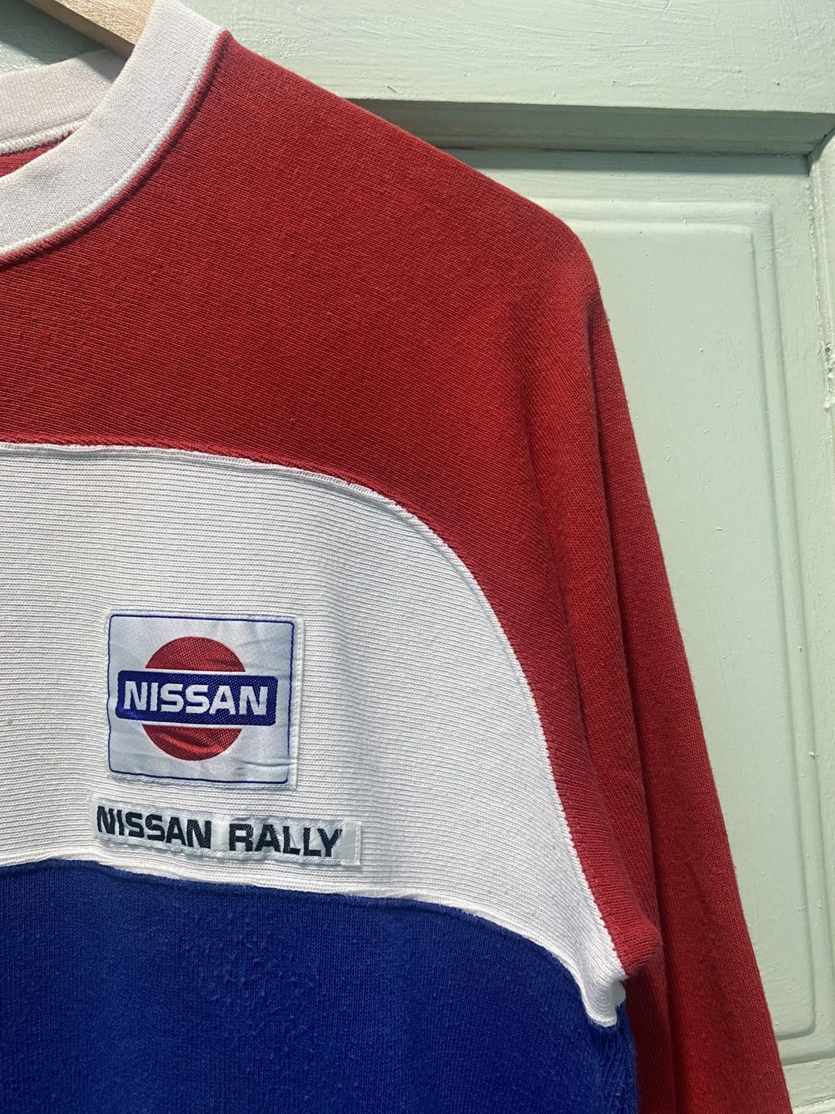 Nissan Rare Vintage 80s Nissan Rally Colour Block Sweatshirt Nismo Size US M / EU 48-50 / 2 - 3 Thumbnail
