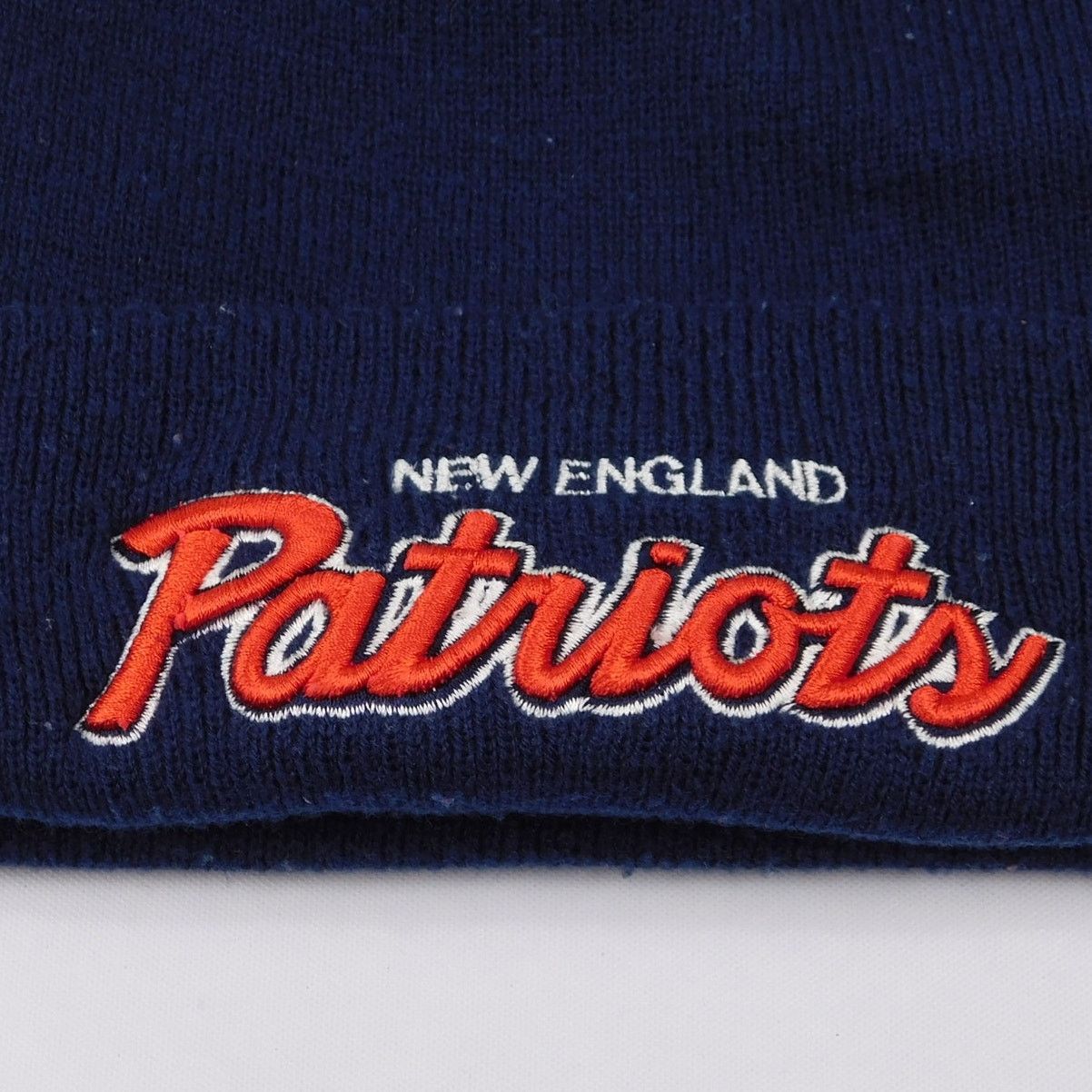 Reebok New England Patriots Beanie Blue Red Script Logo Reebok Y2K Size ONE SIZE - 2 Thumbnail