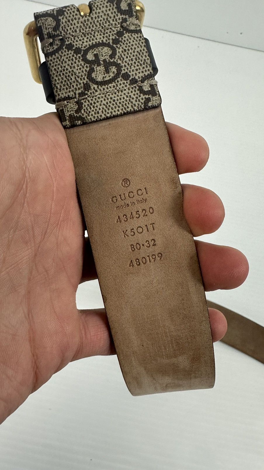 Gucci Belt Supreme Kingsnake Brown Accessories