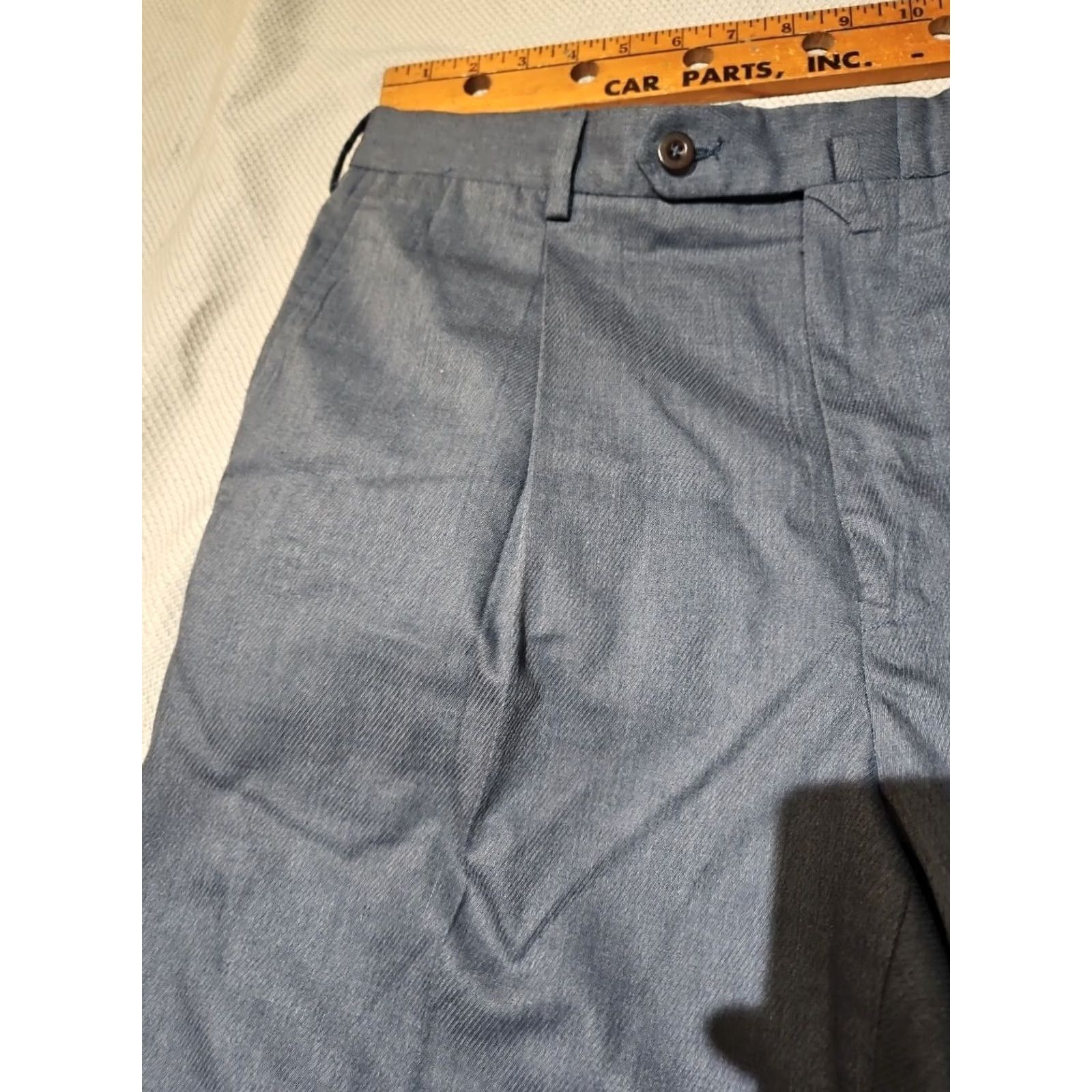 Ermenegildo Zegna Ermenegildo Zegna Pants Mens Size 36 Blue Pleated Dress Casual Trousers Size US 36 / EU 52 - 3 Thumbnail