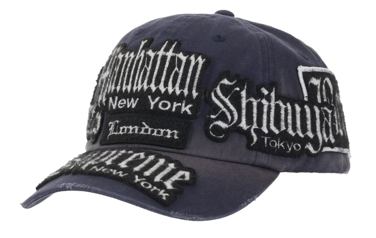 Supreme Supreme City Patches 6-Panel Hat Navy Size ONE SIZE - 1 Thumbnail