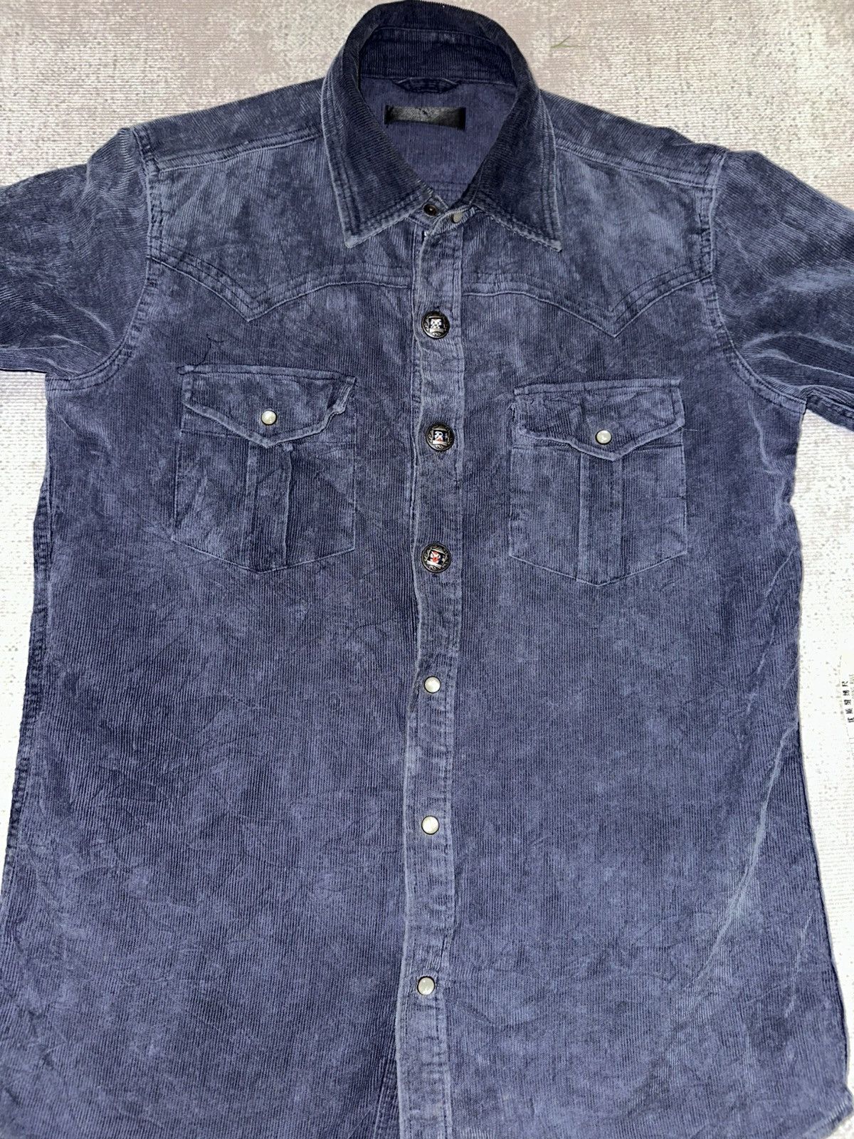 Designer × Vintage Curduroy Western Shirt Size US L / EU 52-54 / 3 - 1 Thumbnail