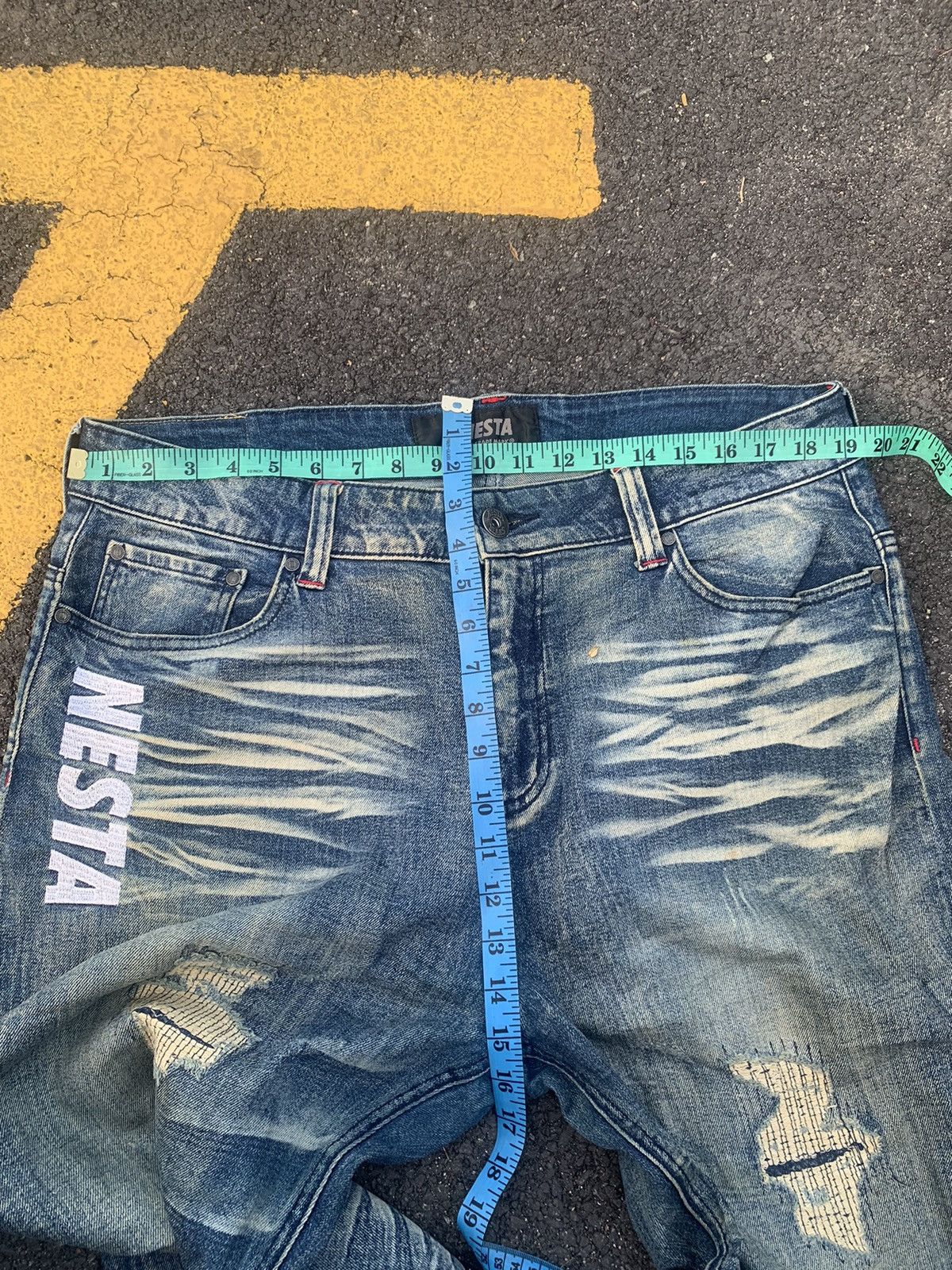Japanese Brand DISTRESSED BAGGY NESTA BRAND. Size US 38 / EU 54 - 7 Thumbnail