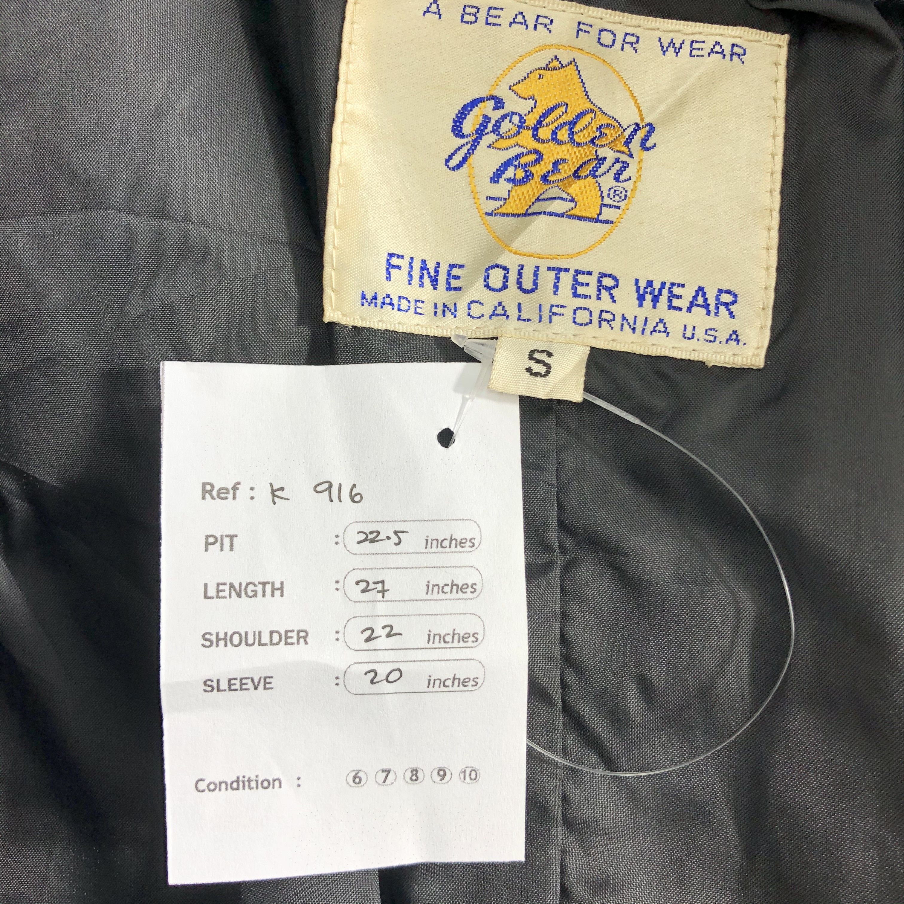 Golden Bear Vintage Golden Bear Leather Jacket Size US S / EU 44-46 / 1 - 9 Thumbnail