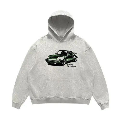 VIBE Hip Hop Street Car Print Casual Hooded Sweatshirt Size US M / EU 48-50 / 2 - 2 Thumbnail