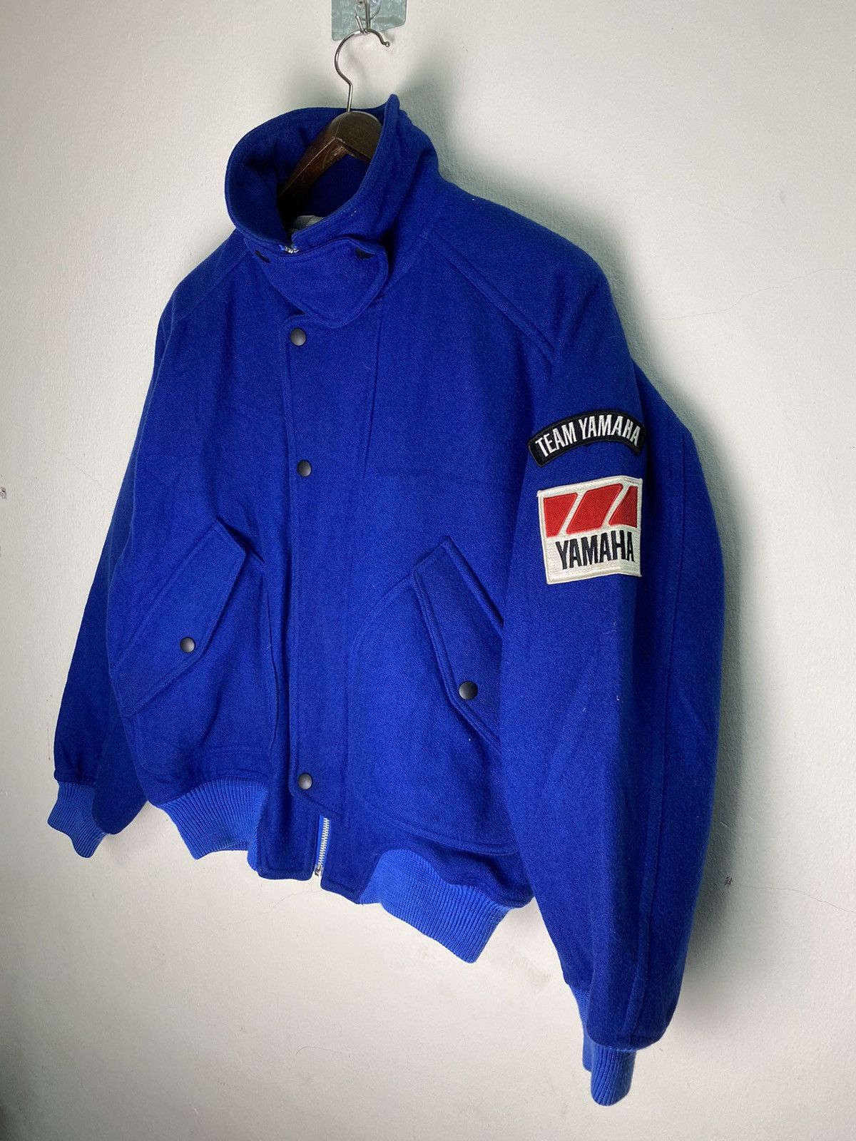 Yamaha Rare Vintage 90s Team Yamaha Wool Riding Jacket Size US L / EU 52-54 / 3 - 3 Thumbnail
