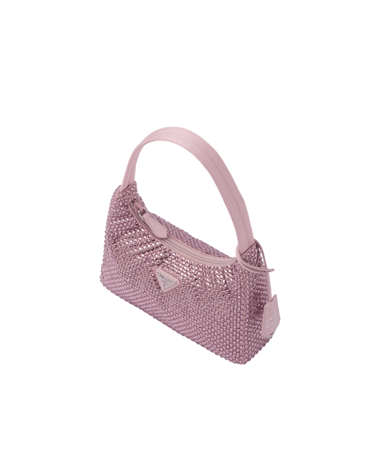 Prada PRADA Re-Edition Pink Crystals Satin Mini Top Handle Size ONE SIZE - 2 Thumbnail