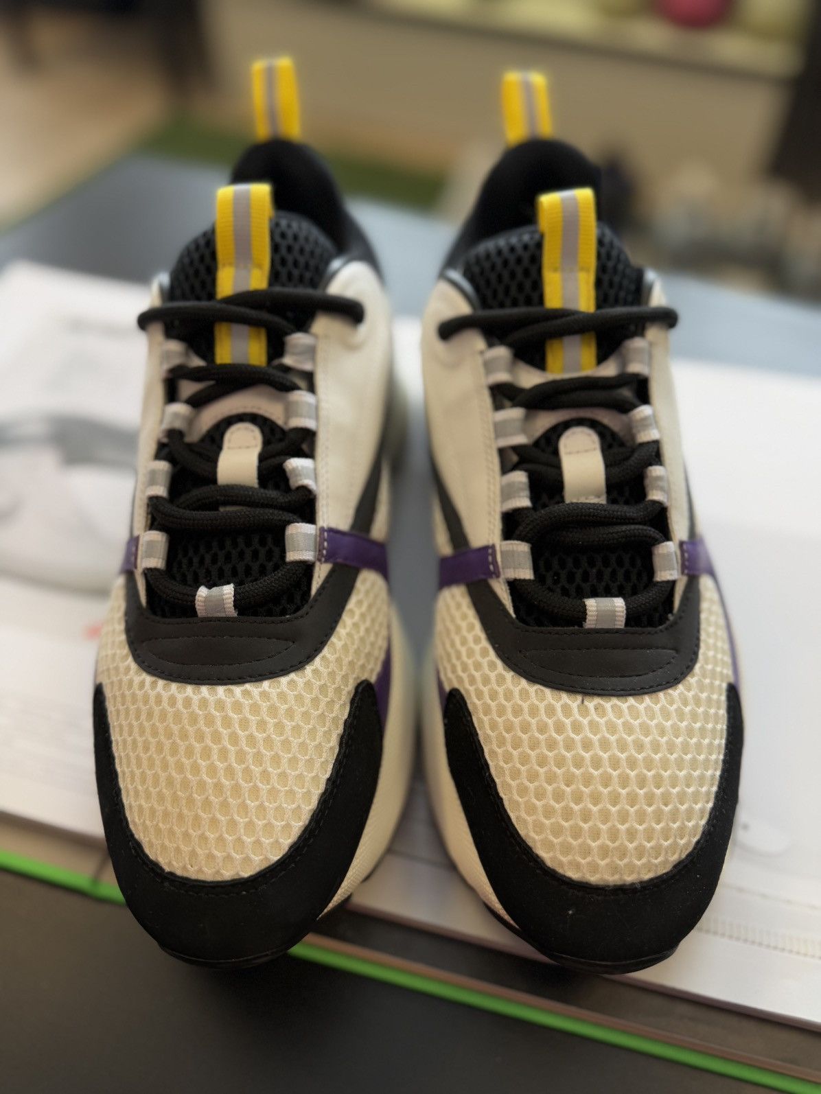 Dior Dior B22 White Purple Size 42EU/9US Discontinued Size US 9 / EU 42 - 4 Thumbnail