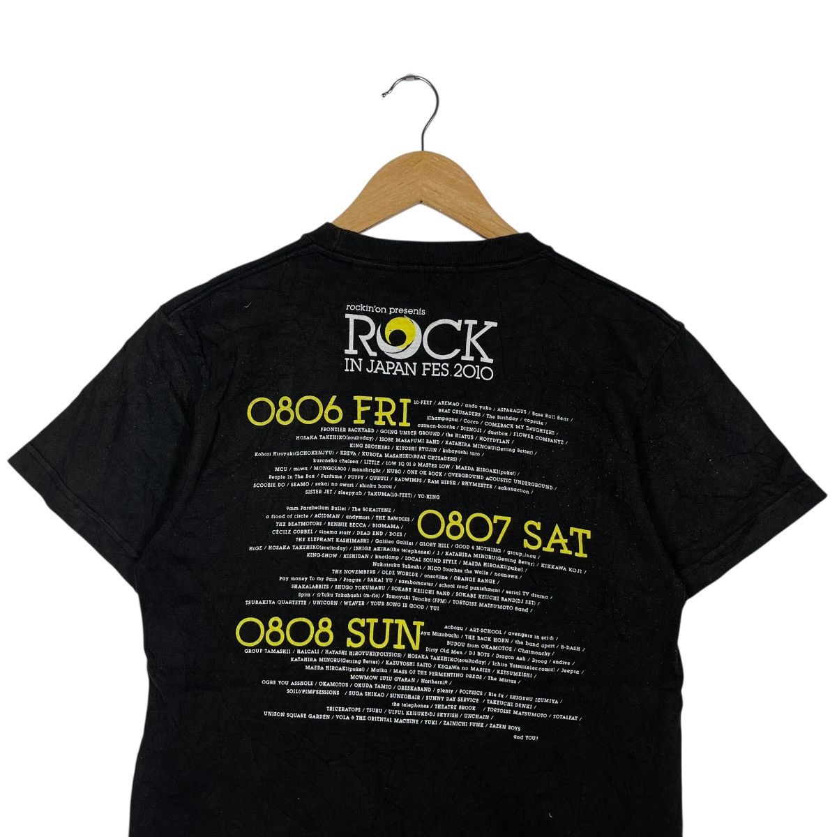 Vintage Rock In Japan Fes 2010 Band Festival Graphic Tee Black Mediu Size US M / EU 48-50 / 2 - 5 Thumbnail
