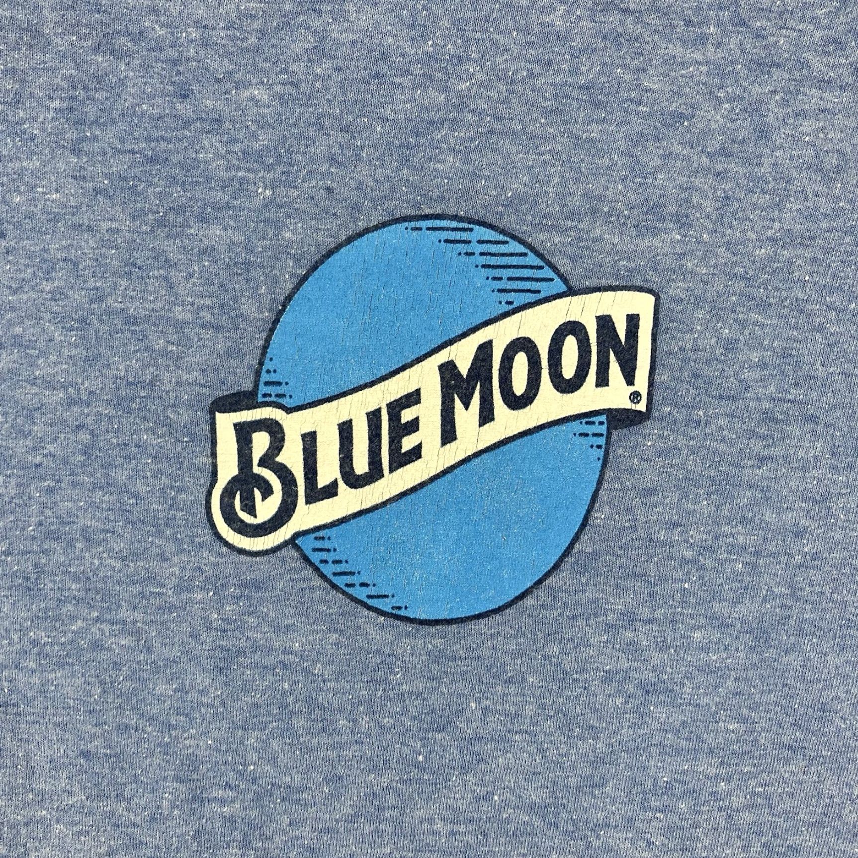 Vintage Blue Moon Shirt Men's Large Blue Short Sleeve Beer Shirt Sleeve Graphic Thin Size US L / EU 52-54 / 3 - 4 Thumbnail