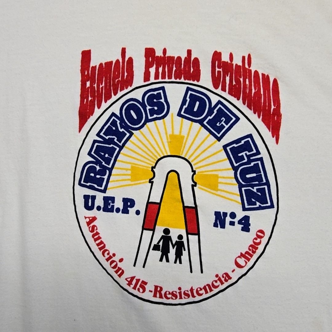 Vintage Vintage Rayos De Luz Christian School White XXL Shirt Size US XXL / EU 58 / 5 - 2 Thumbnail