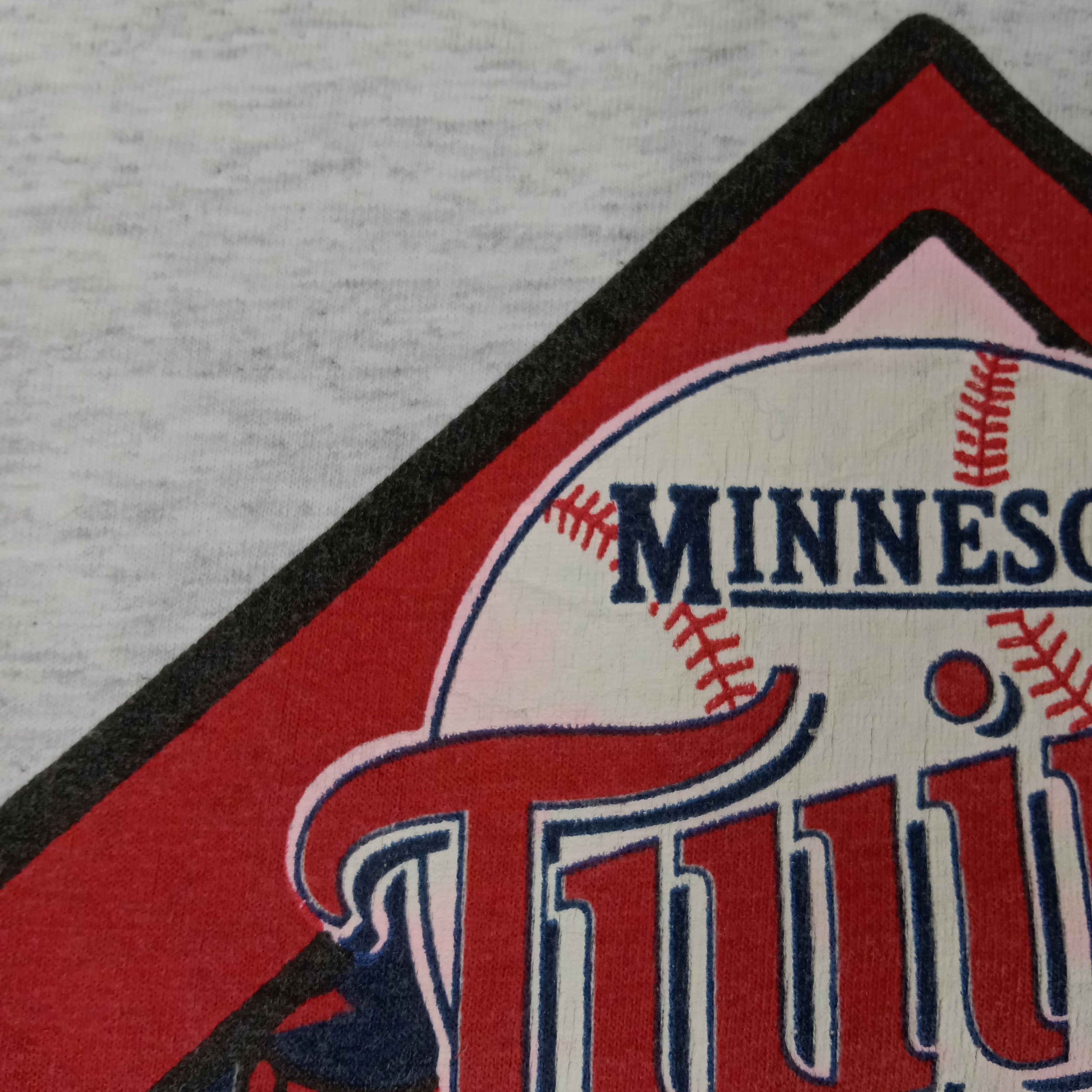 MLB × Vintage Vintage 90's Minnesota Twins MLB American Baseball Tshirt Size US XXL / EU 58 / 5 - 3 Thumbnail
