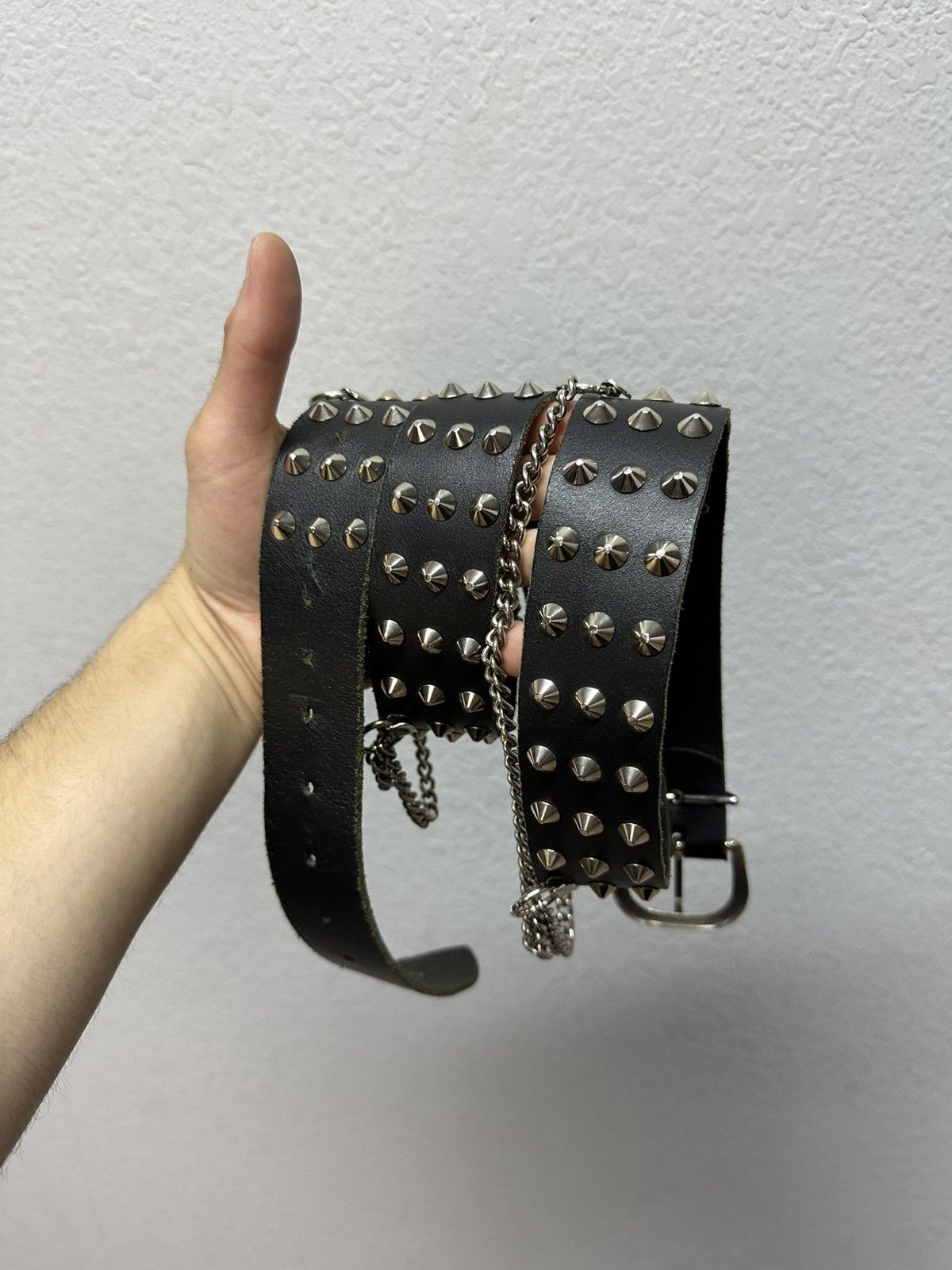 Hysteric Glamour Vintage Y2K Zip Waist Rick Owens Style Punk Leather Belt Size 34 - 12 Thumbnail