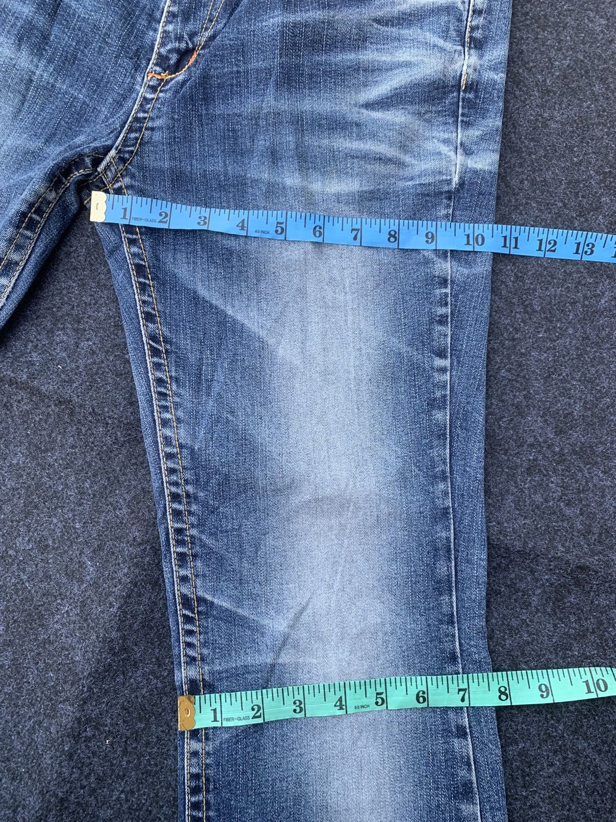 Beauty Beast Lolita Jeans Union Jack Embroidery Flared Denim Size US 32 / EU 48 - 5 Thumbnail