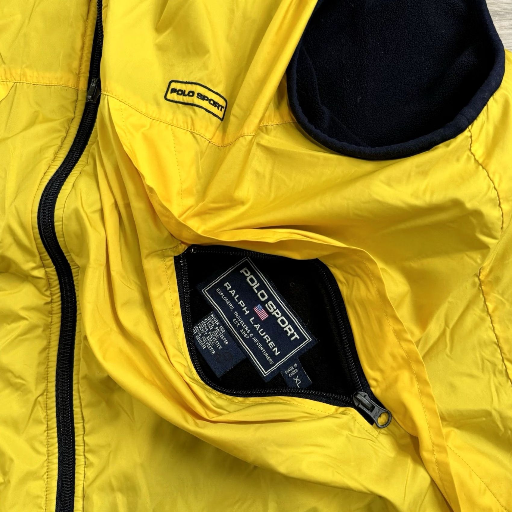 Polo Ralph Lauren VINTAGE Polo Ralph Lauren Vest Mens XL Windbreaker Reversible Fleece Yellow Pockets Zip Outdoor Size US XL / EU 56 / 4 - 7 Thumbnail