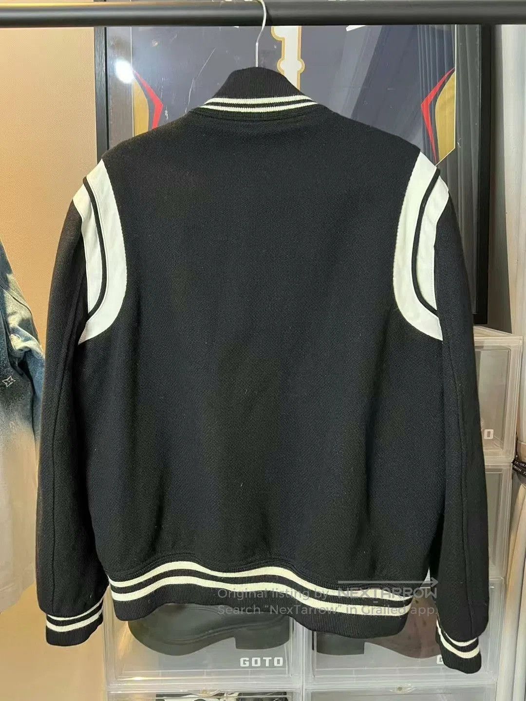 Yves Saint Laurent YSL Black and White Varsity Jacket 2021. Size US L / EU 52-54 / 3 - 2 Thumbnail
