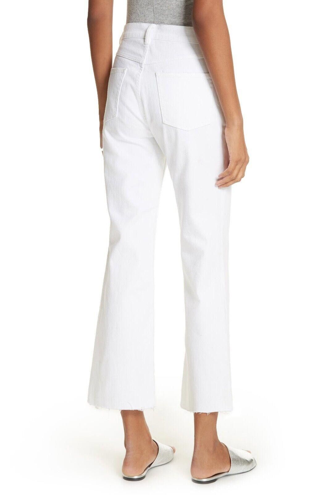 Designer La Vie Rebecca Taylor Ines Kick Bootcut Jeans In Milk 30 Size 30" / US 8 / IT 44 - 3 Thumbnail