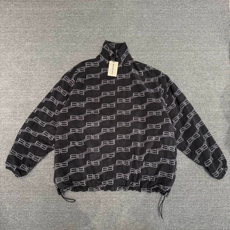 Balenciaga Balenciaga size 44 Black lock full print polar fleece jack Size US S / EU 44-46 / 1 - 1 Thumbnail