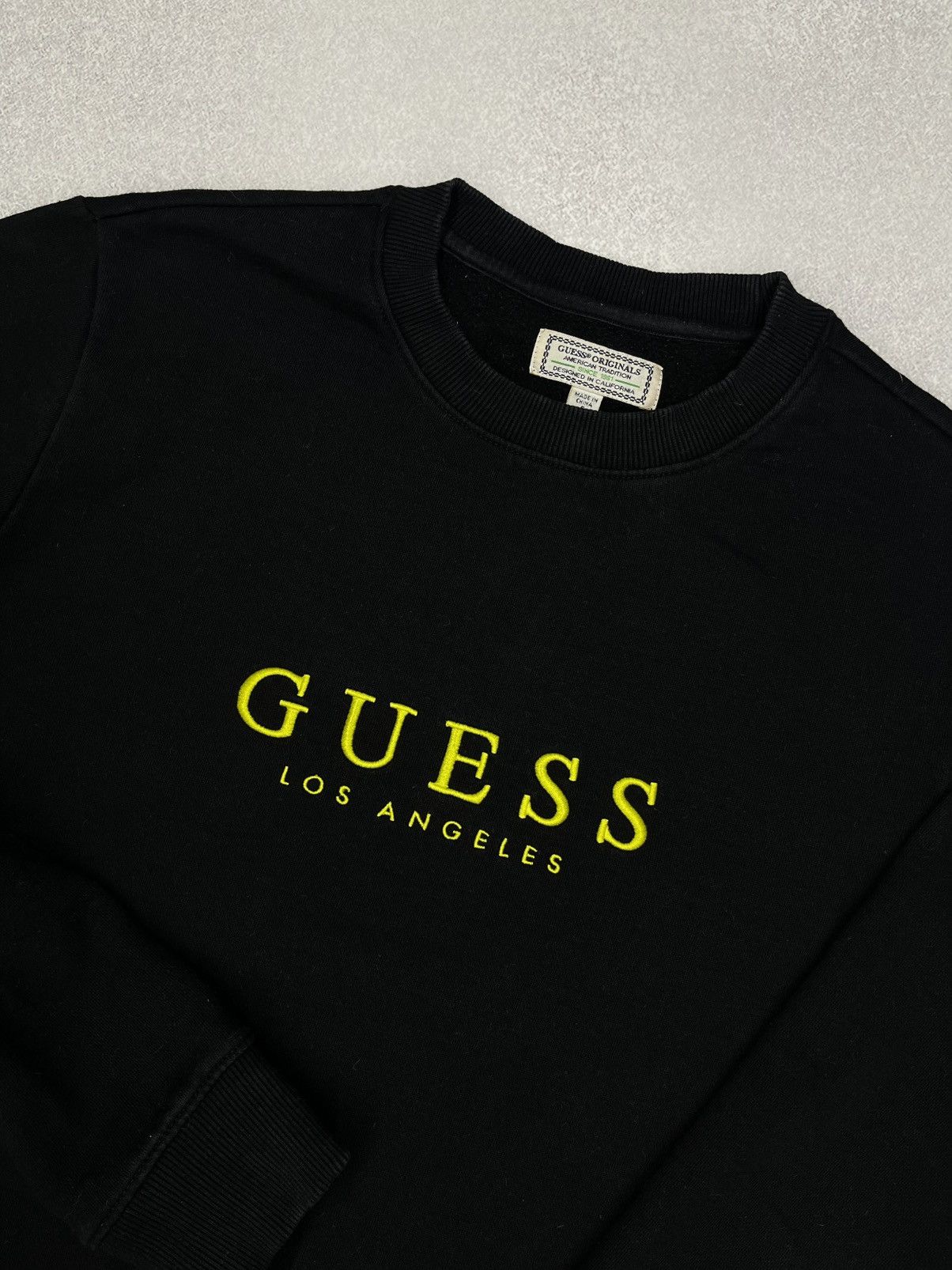 Guess Vintage Guess Black Sweatshirt Big Center Logo ASAP Rocky Size US S / EU 44-46 / 1 - 4 Thumbnail