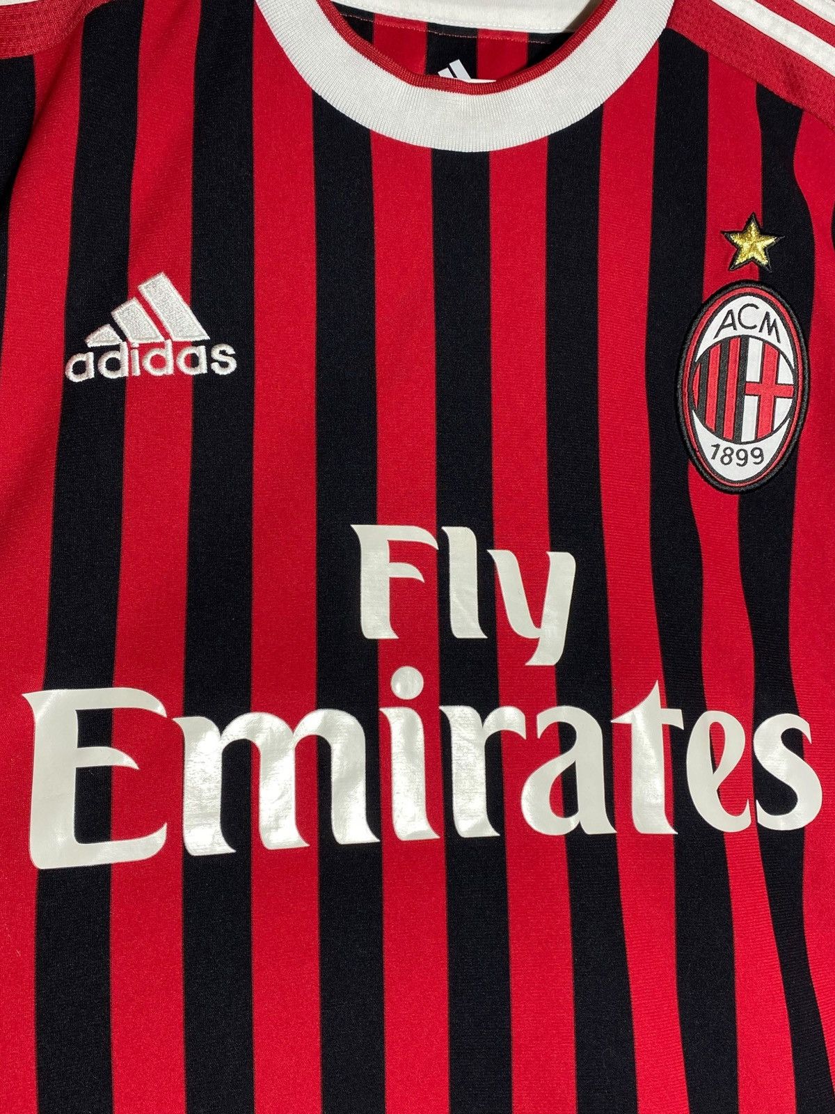 Adidas Adidas AC Milan 2011/12 Football Shirt Soccer Jersey Size US S / EU 44-46 / 1 - 4 Thumbnail