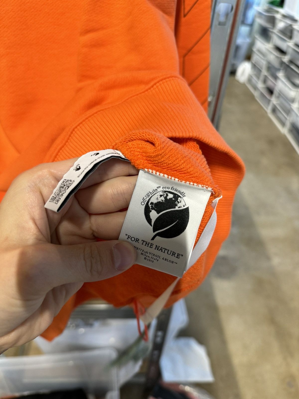 Off-White Off-White Diag Printed Sweatshirt NEW 700$ Size US XXL / EU 58 / 5 - 5 Thumbnail