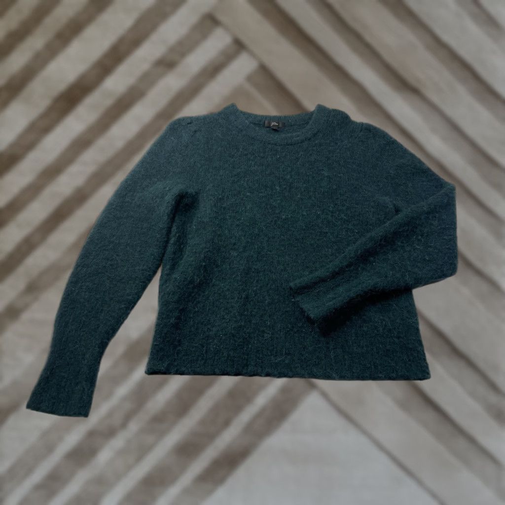 J.Crew J. Crew Pullover Sweater Women Regular Size M Green Alpaca Blend AC265 Crew Neck Long Sleeve Knit Size M / US 6-8 / IT 42-44 - 1 Thumbnail