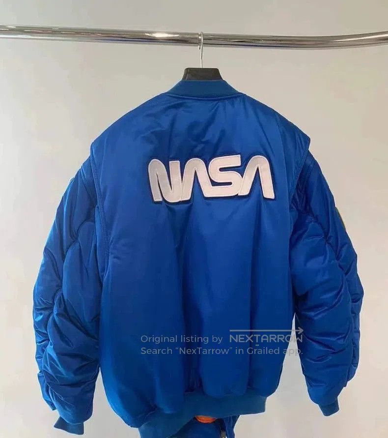 Balenciaga Balenciaga NASA Collaboration Blue Flight Jacket. Size US S / EU 44-46 / 1 - 2 Thumbnail