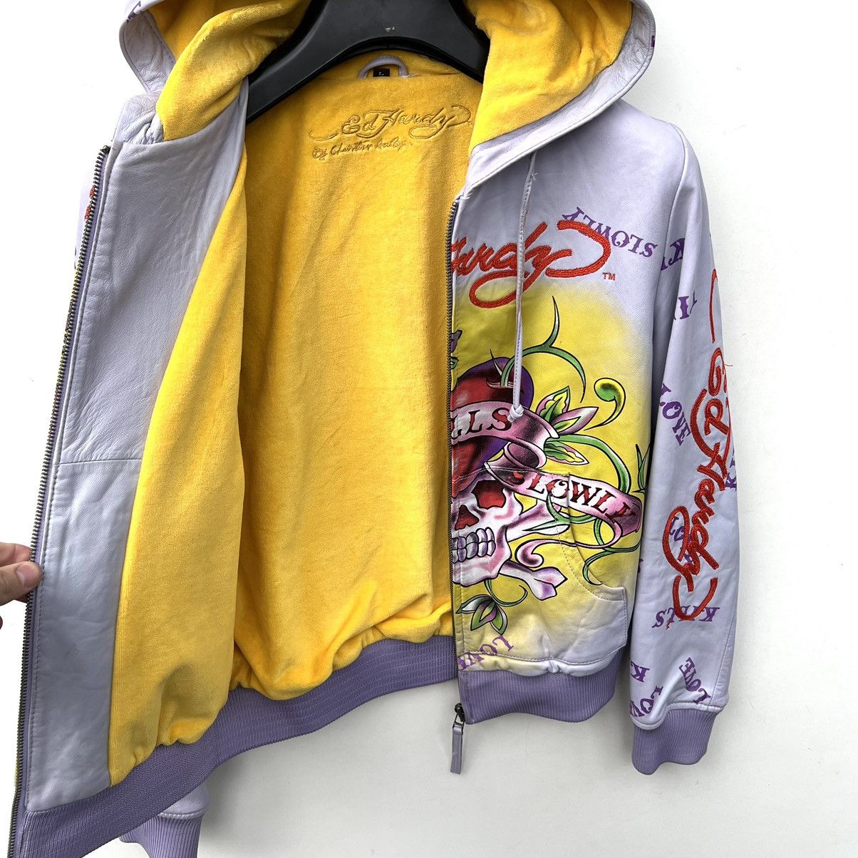 Ed Hardy Ed Hardy leather jacket Size L / US 10 / IT 46 - 5 Thumbnail