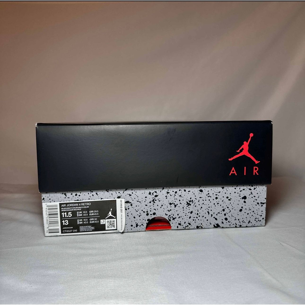 Jordan Brand × Nike Size 11.5 - Nike Air Jordan 4 Retro Red Thunder Men's Shoes Size US 11.5 / EU 44-45 - 9 Thumbnail
