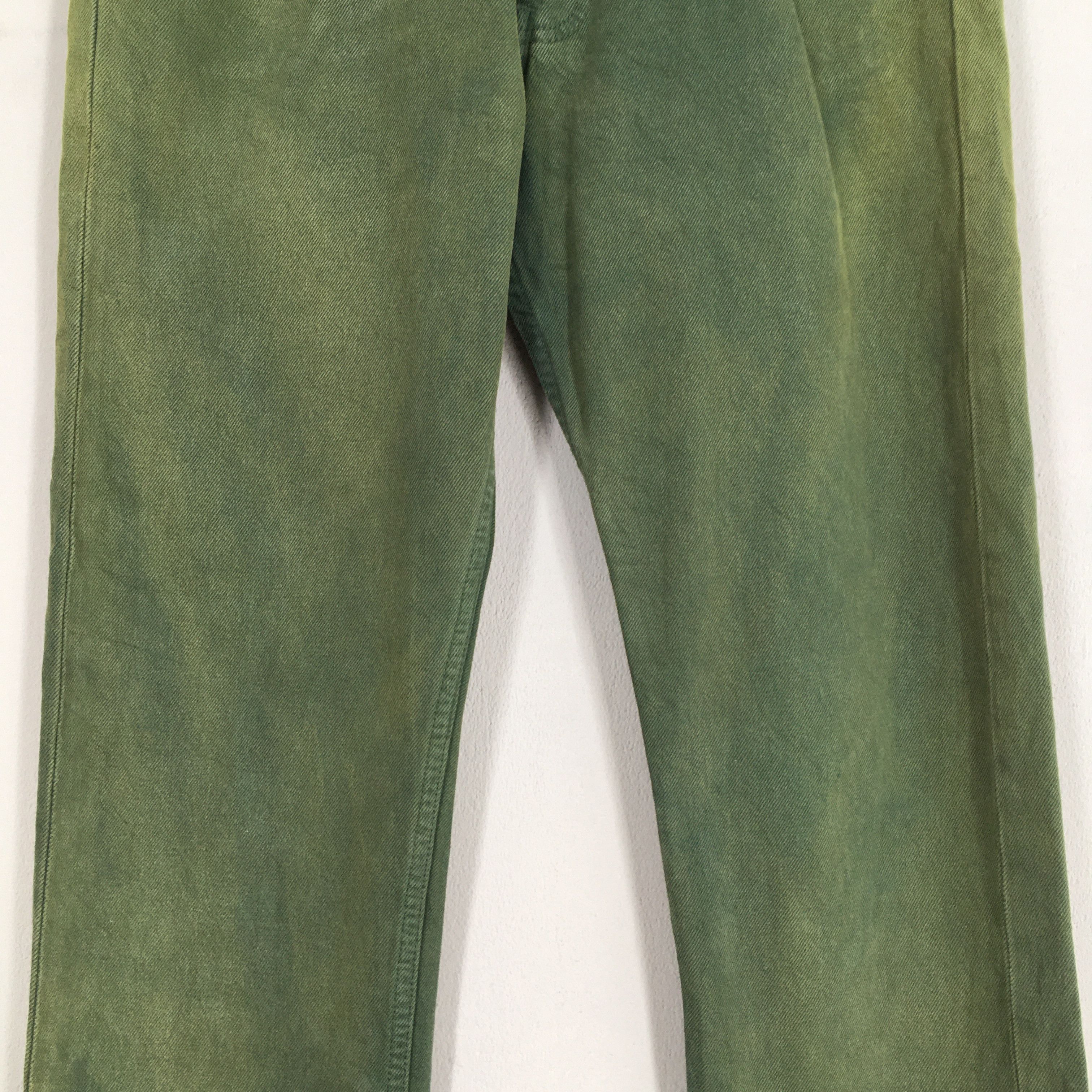 Levi's Size 30x30 Vintage 90s Levi's 501 Green Olive Jeans S1816 Size US 30 / EU 46 - 3 Thumbnail